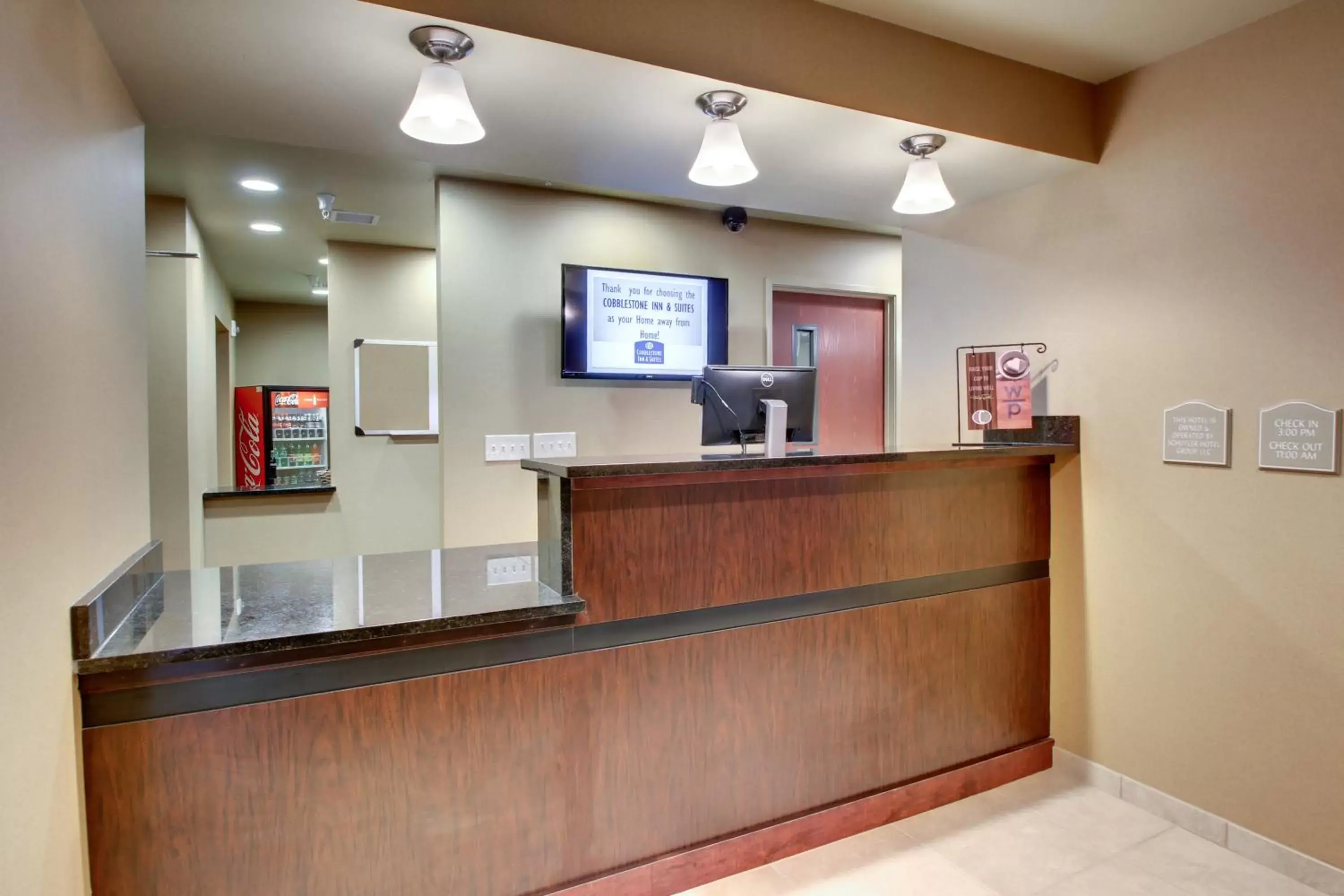 Lobby or reception, Lobby/Reception in Cobblestone Inn & Suites - Schuyler