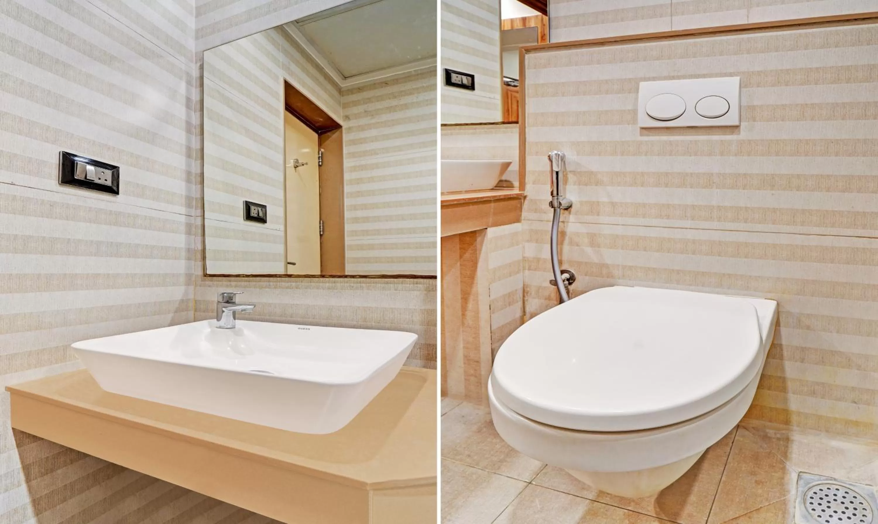 Bathroom in Treebo Vinayak Inn, 600 Mts From Coimbatore Railway Station