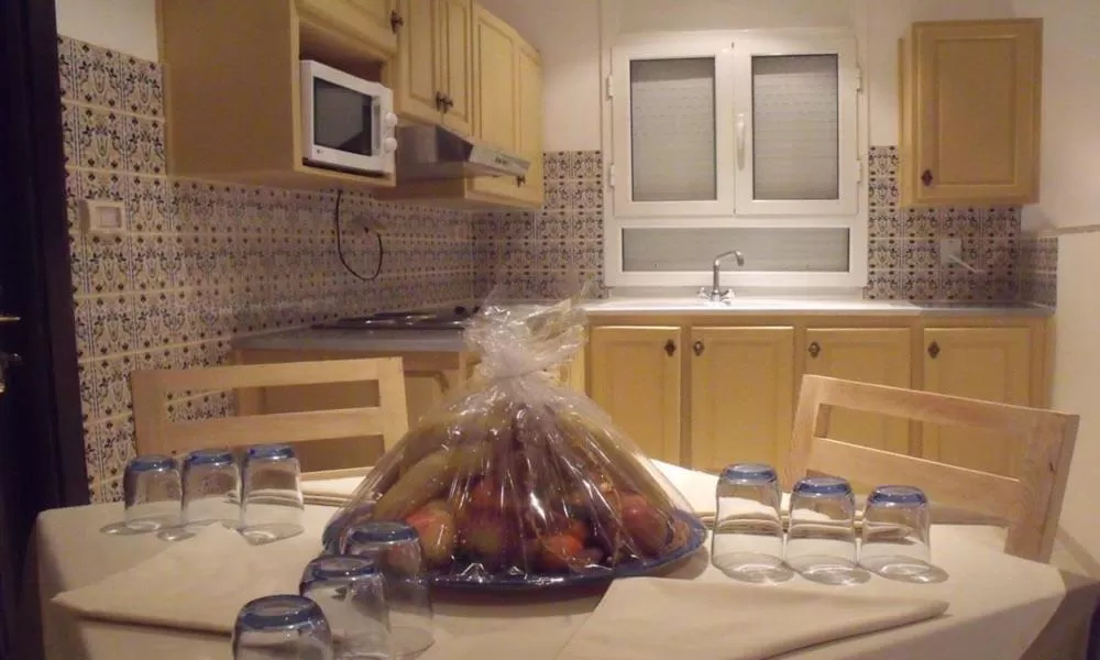 Kitchen or kitchenette in Castilia suites