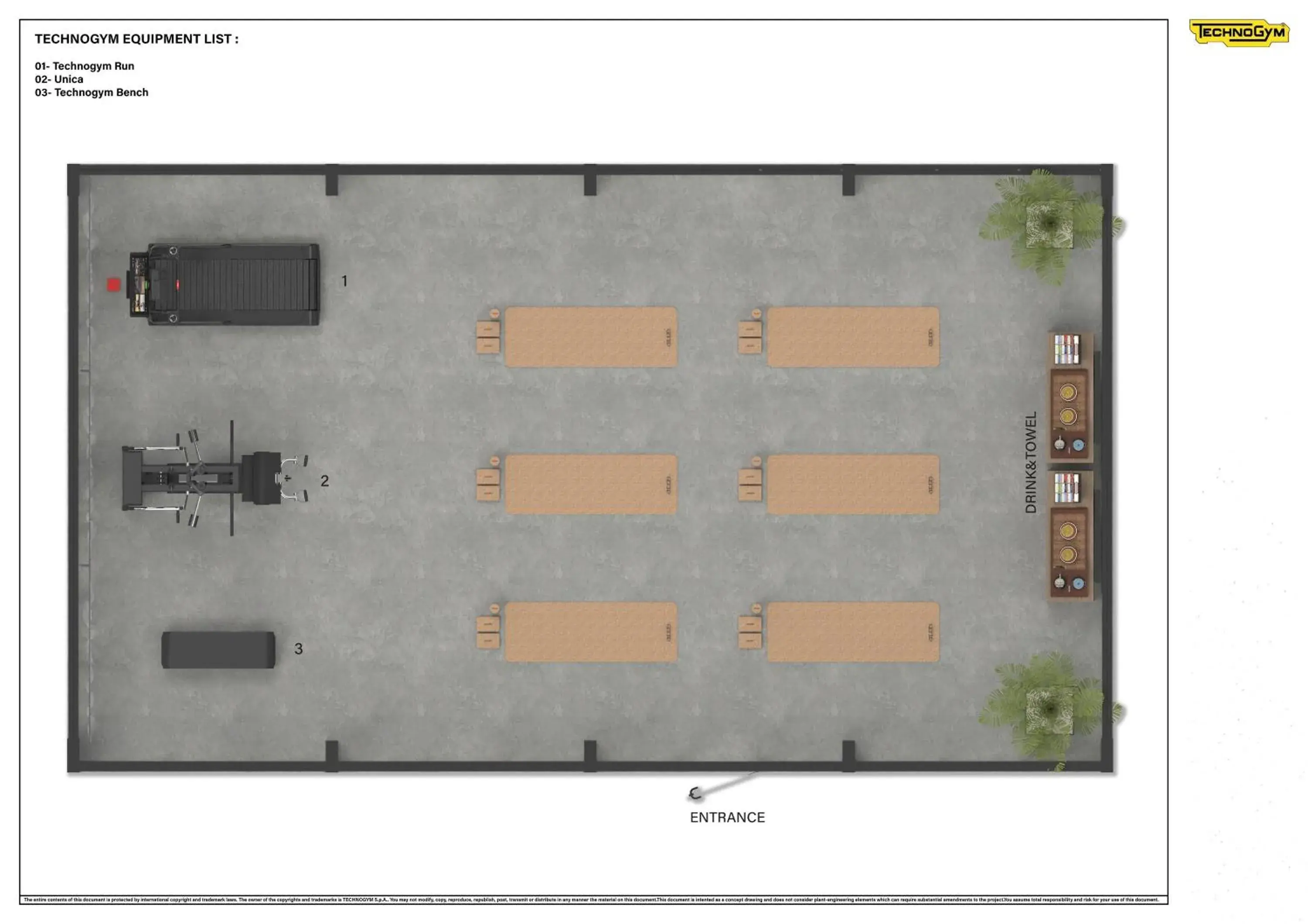 Fitness centre/facilities, Floor Plan in Ottolire Resort