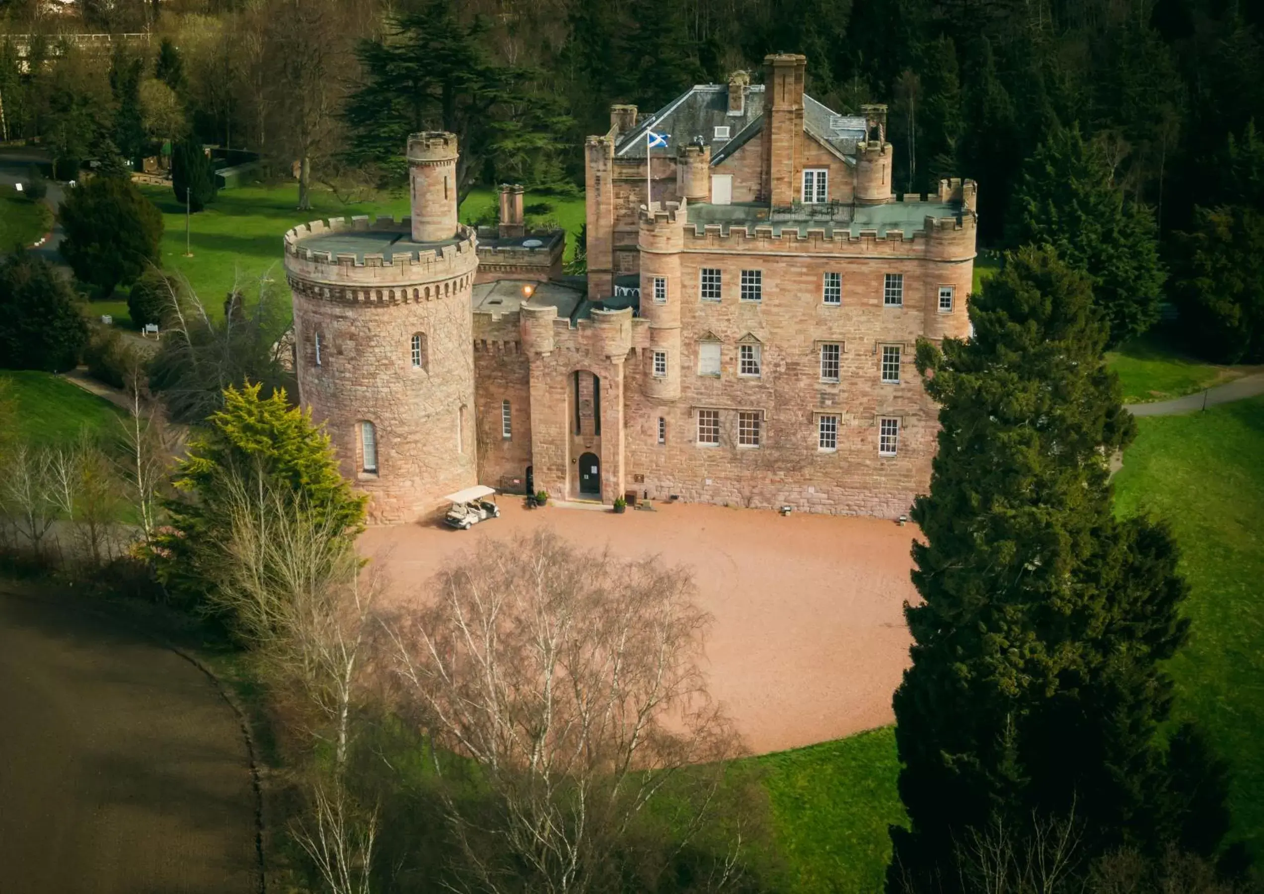 Property building in Dalhousie Castle Hotel