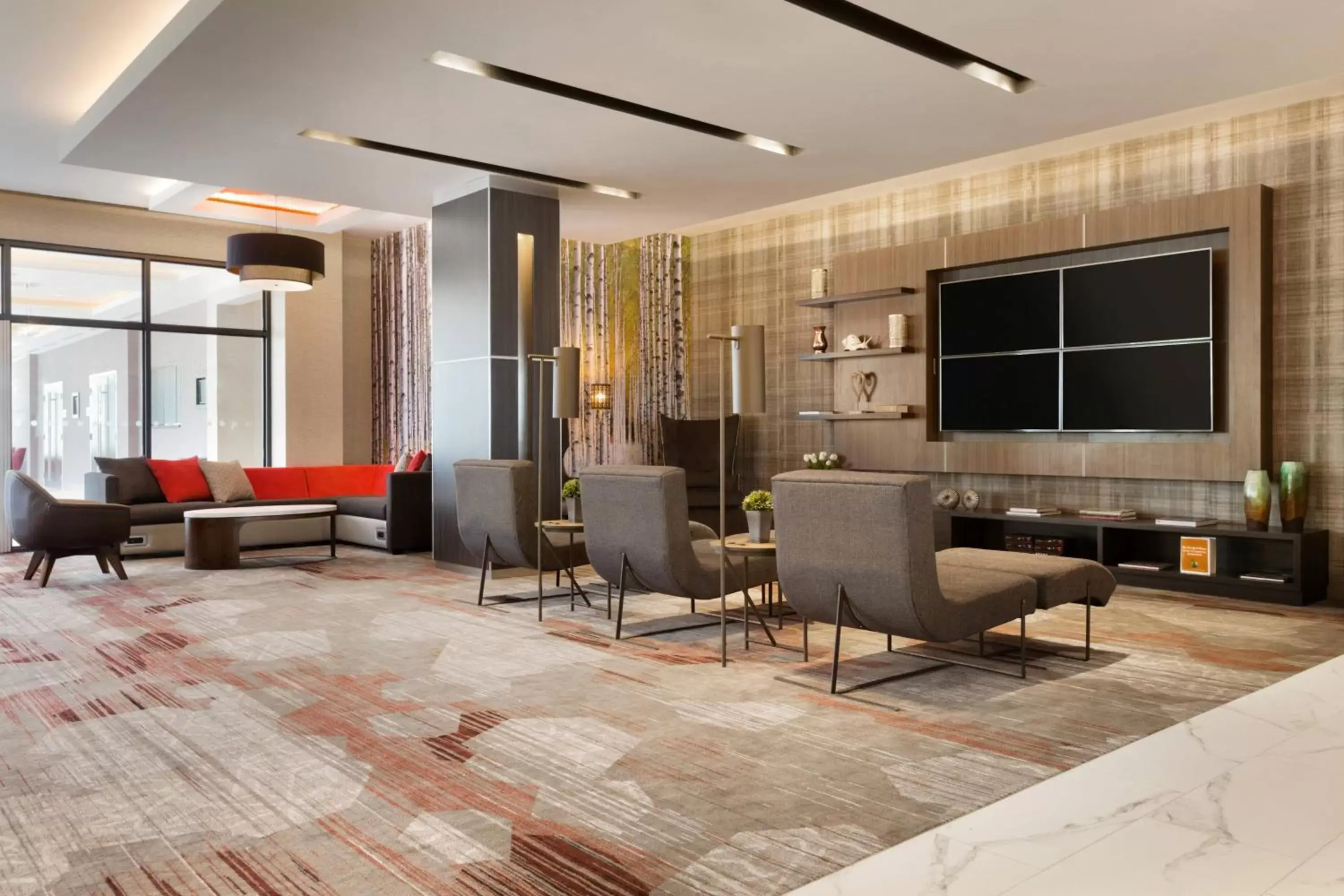 Lobby or reception, Lounge/Bar in Courtyard by Marriott Toronto Mississauga/West