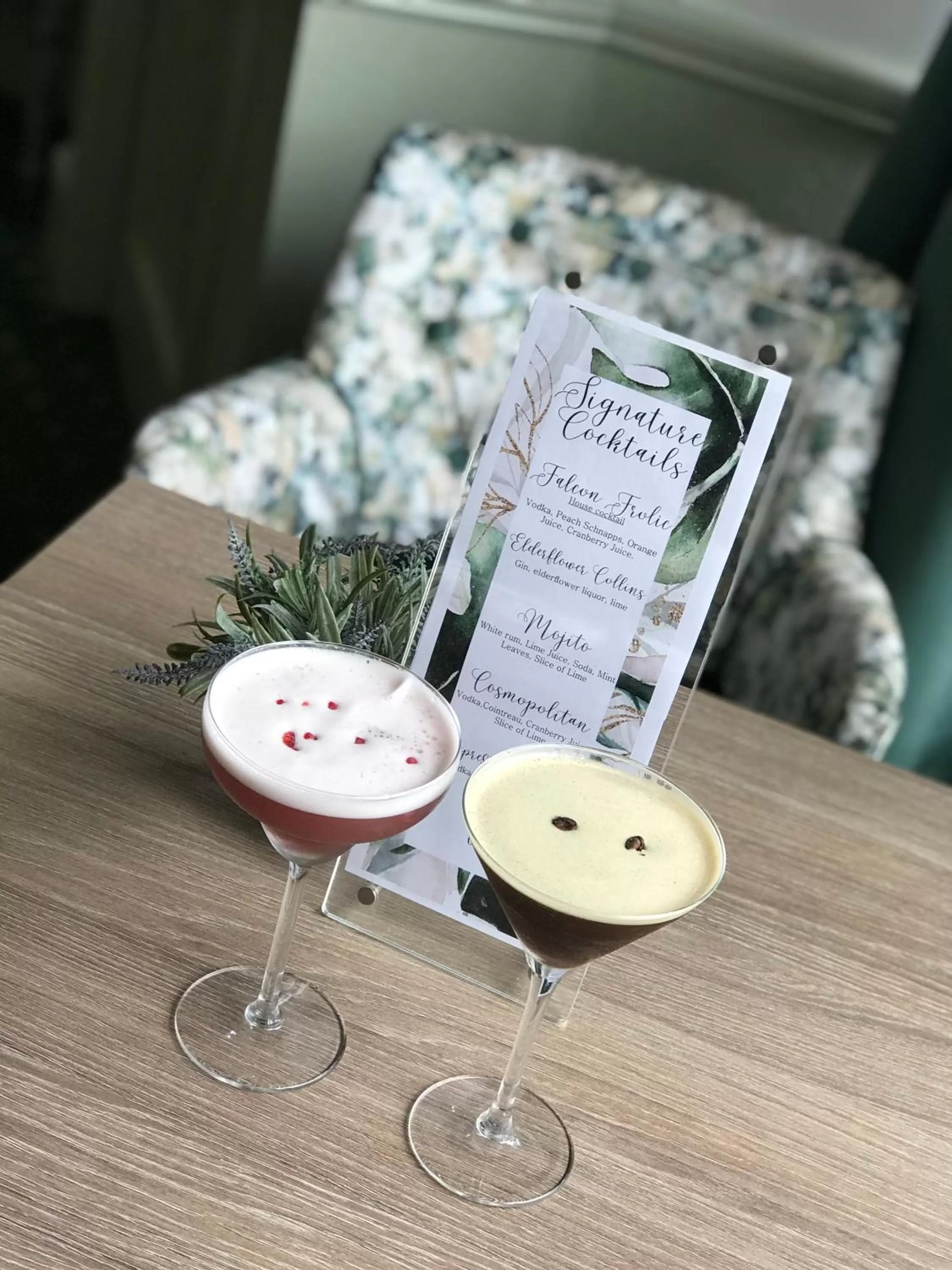 Drinks in Falcon Hotel