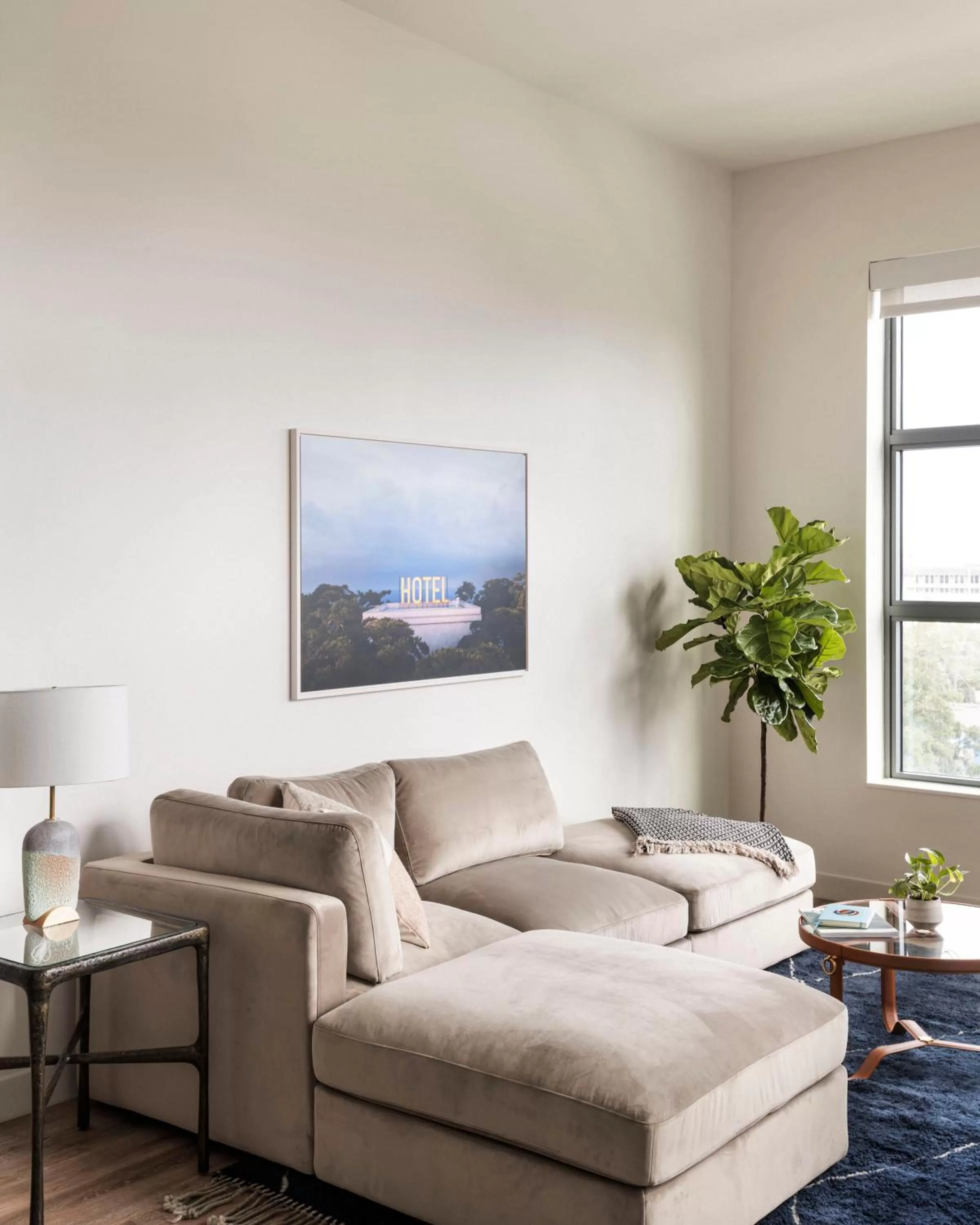 Living room in ROOST Tampa