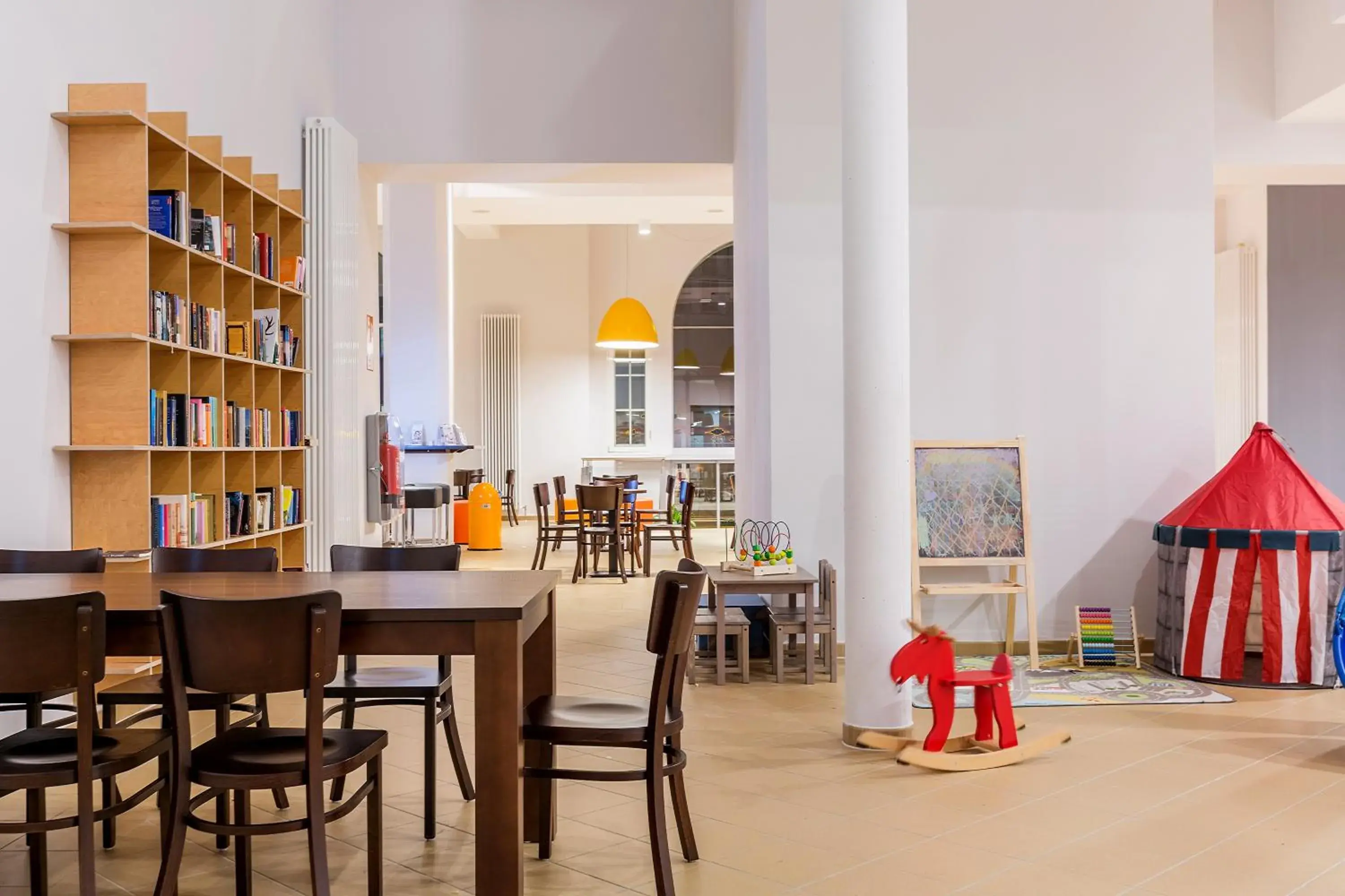 Lobby or reception in a&o Salzburg Hauptbahnhof Lobby or reception in a&o Salzburg Hauptbahnhof