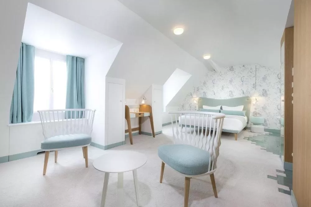 Bed in Hotel le Lapin Blanc