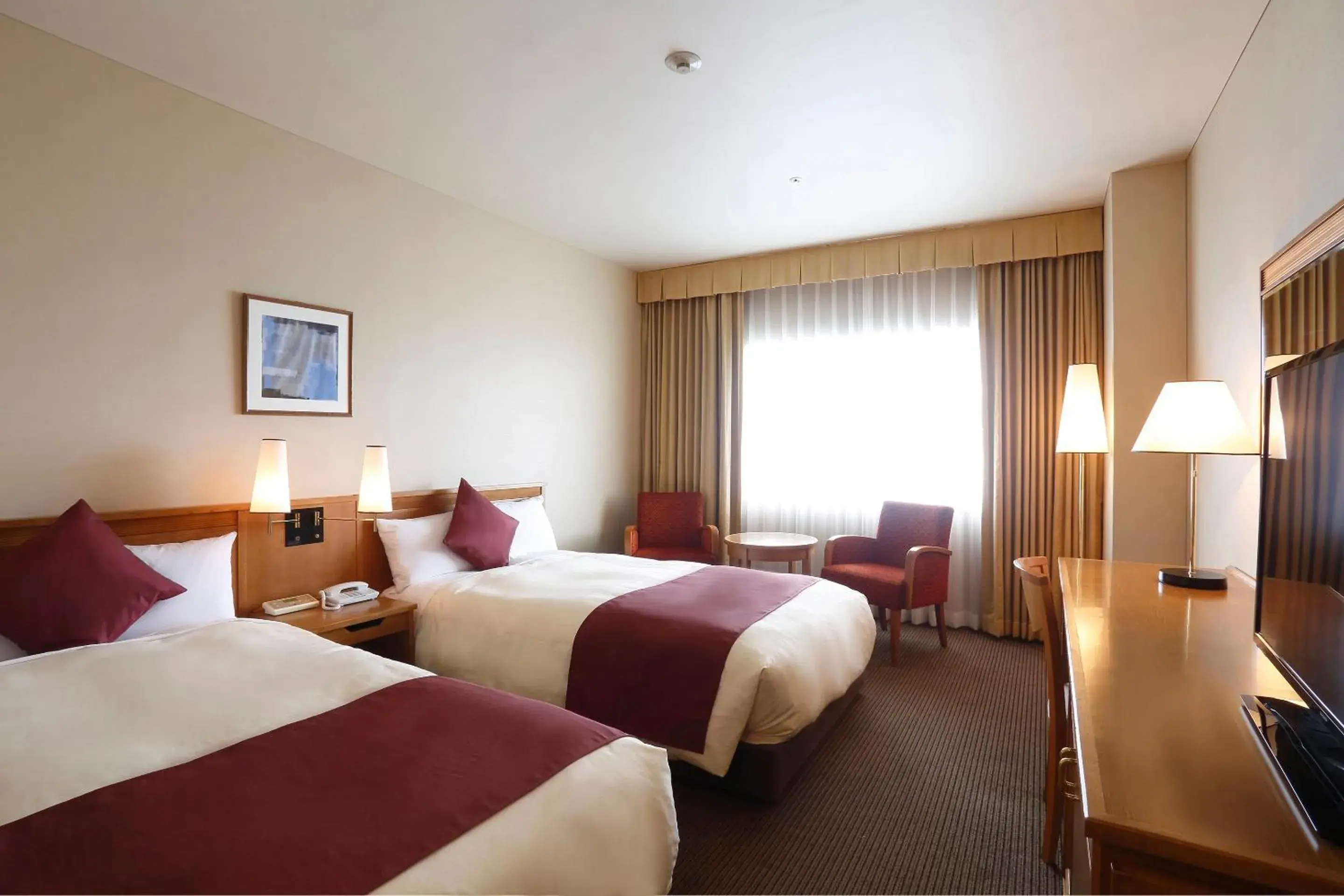 Photo of the whole room, Bed in Dai-ichi Hotel Ryogoku