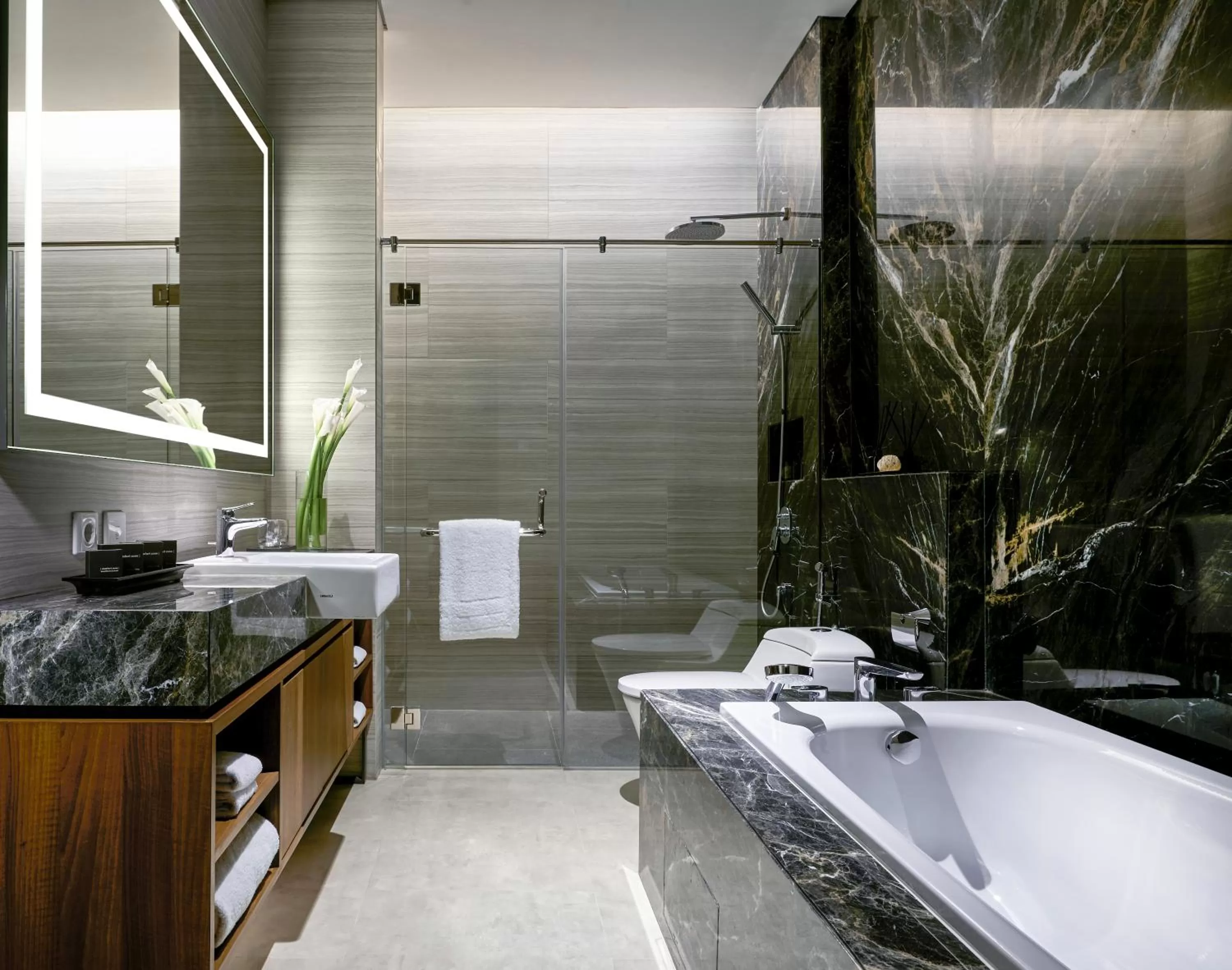 Bathroom in Oakwood Premier Cozmo Jakarta