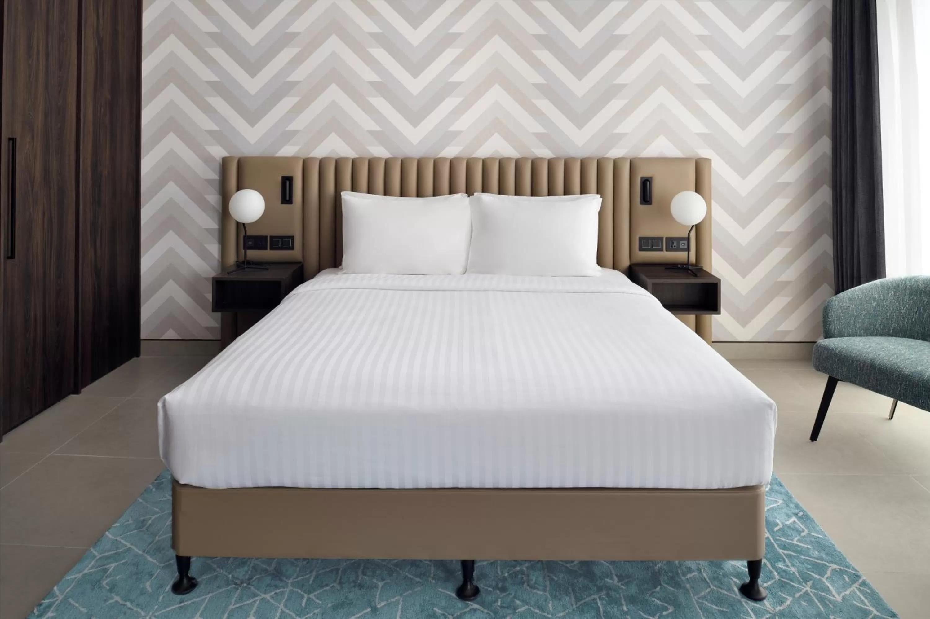 View (from property/room), Bed in Courtyard by Marriott World Trade Centre, Dubai