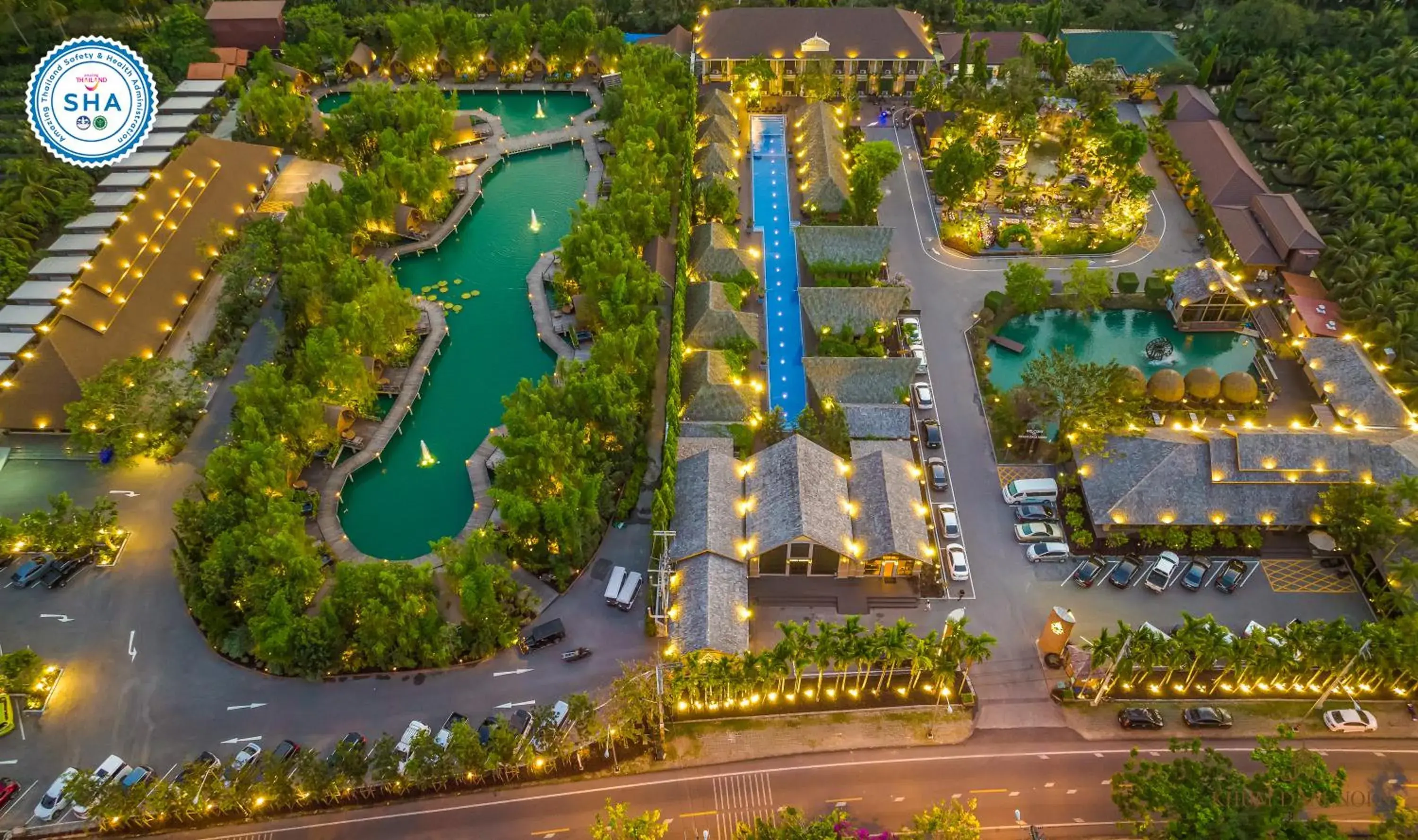 Property building, Bird's-eye View in Khum Damnoen Resort