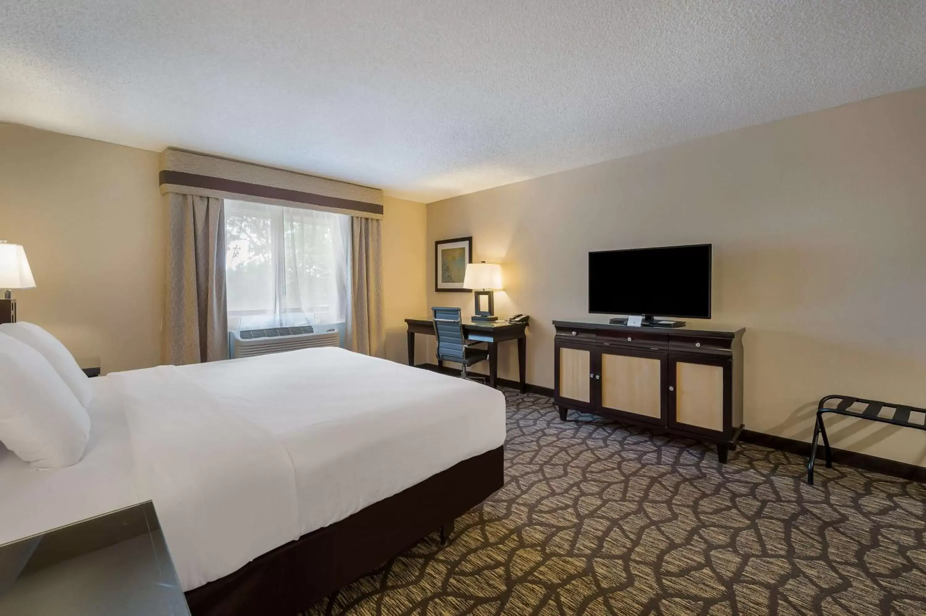 Bedroom, TV/Entertainment Center in Best Western Detroit Livonia