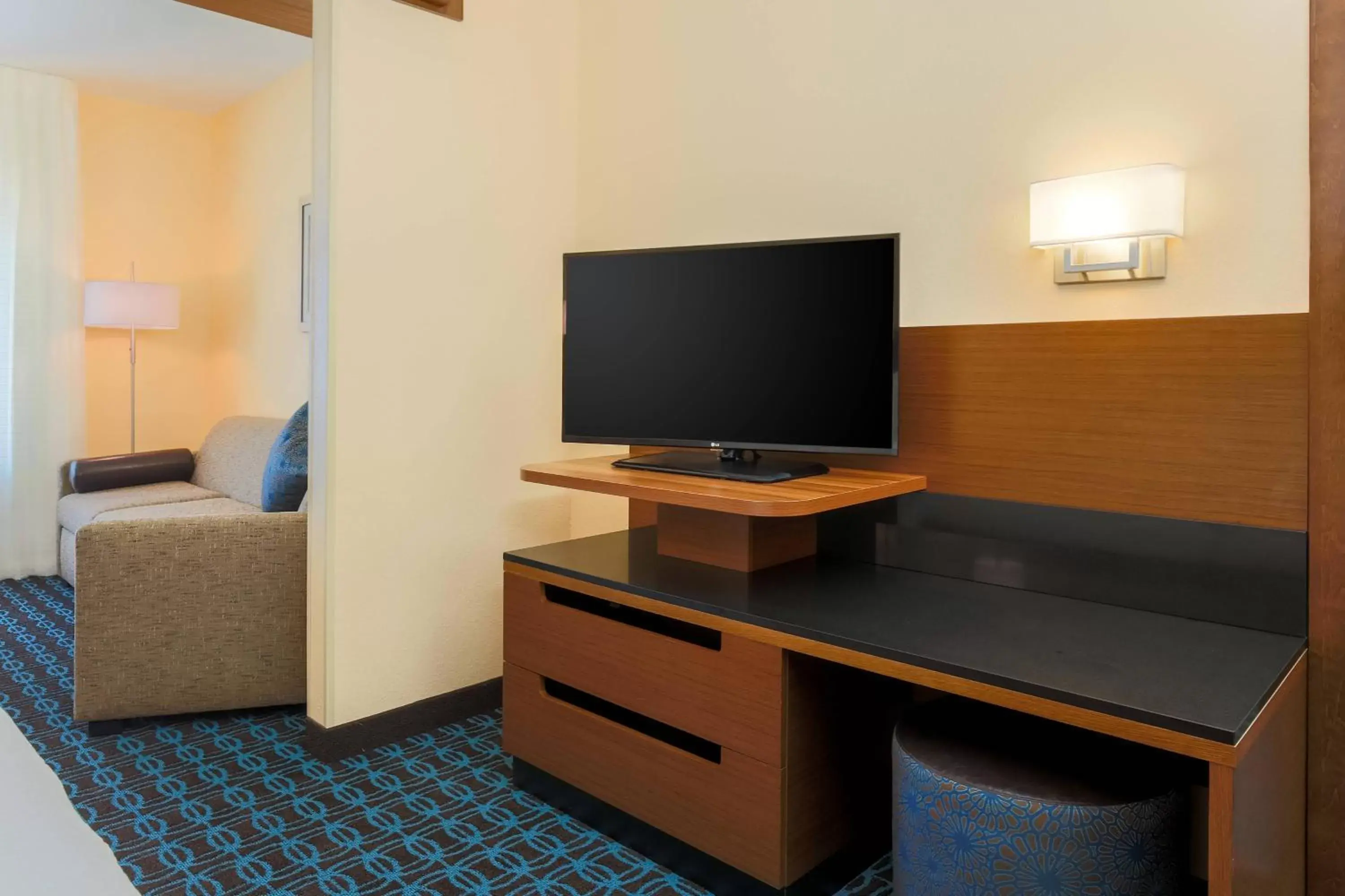 Photo of the whole room, TV/Entertainment Center in Fairfield Inn & Suites by Marriott Cotulla