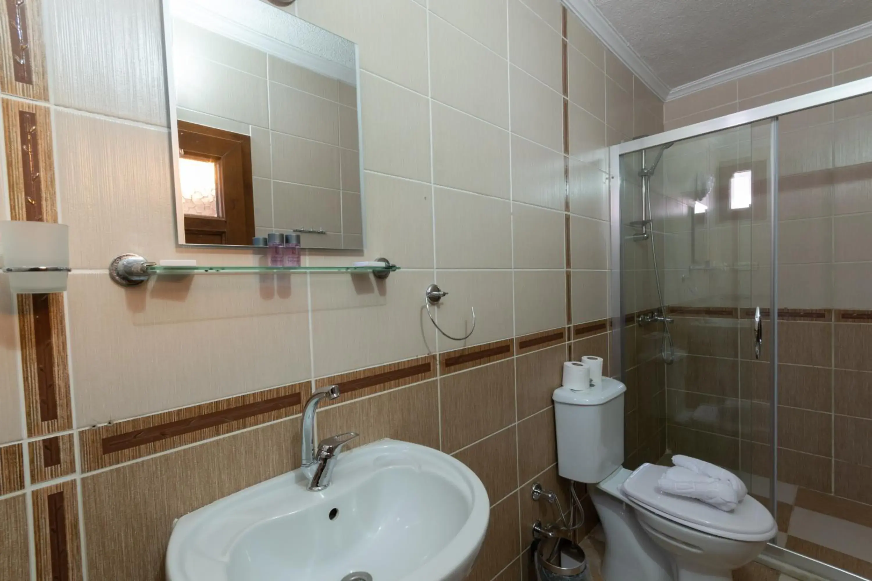 Bathroom in Rebetika Hotel