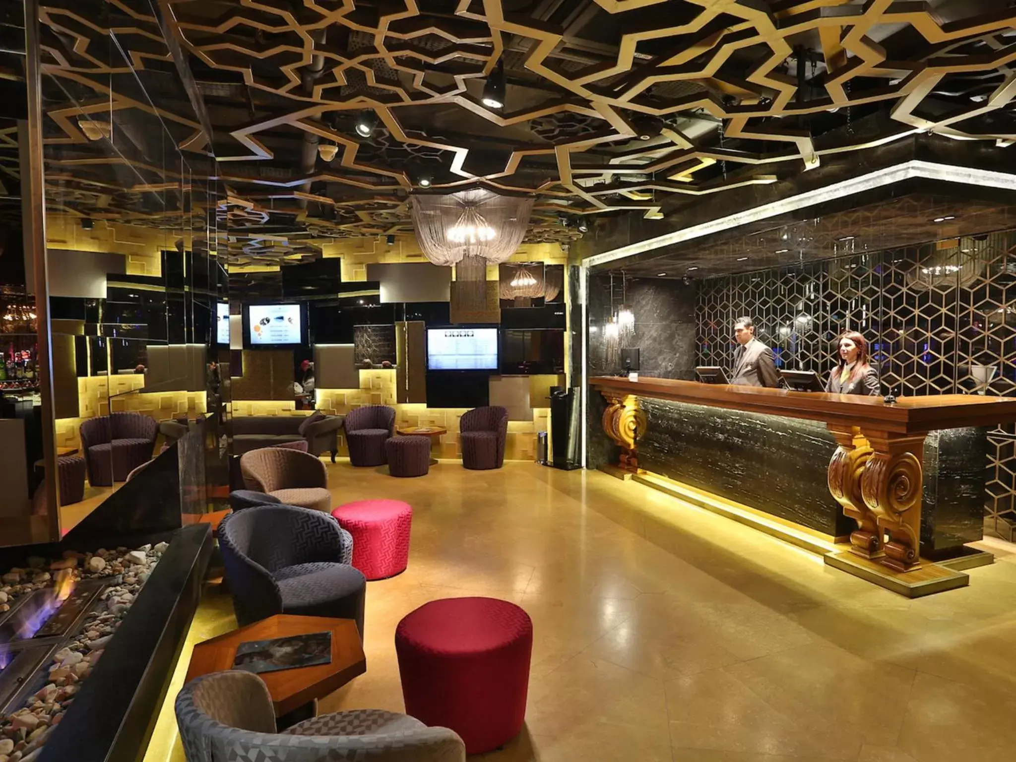 Lobby or reception, Lounge/Bar in Hotel Zurich Istanbul