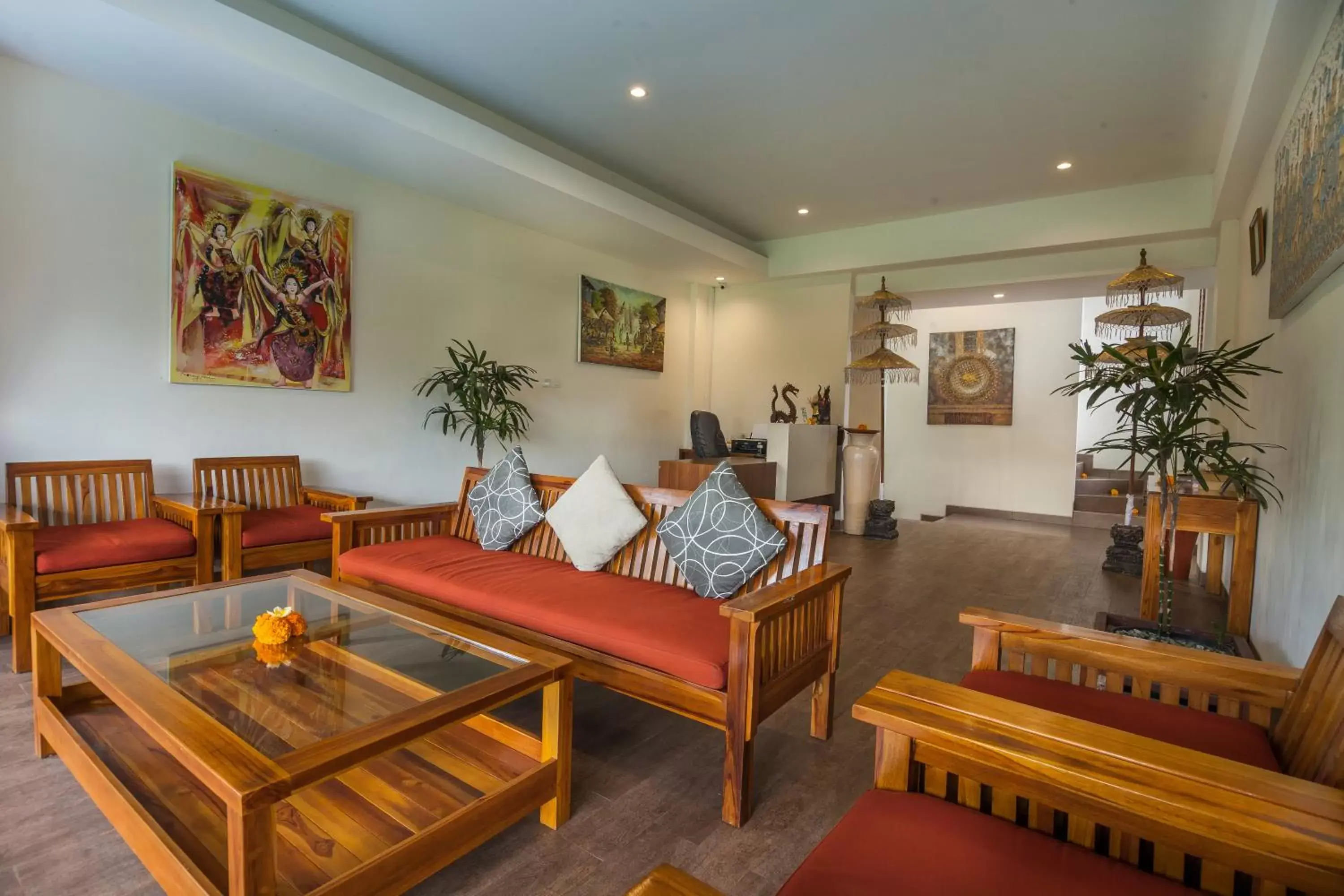 Lobby or reception in River Sakti Ubud by Prasi