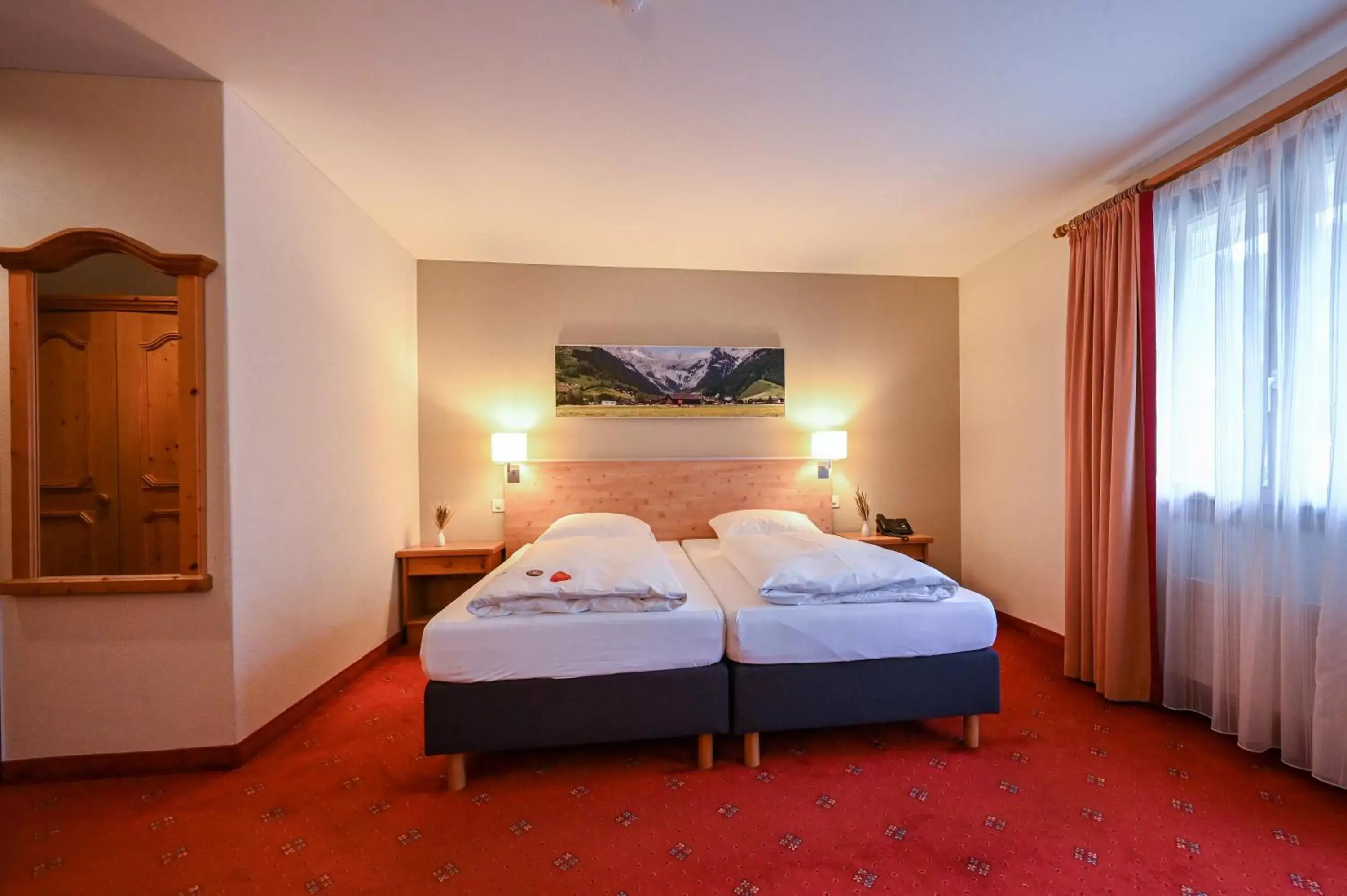 Bed in Hotel Sonnwendhof Engelberg