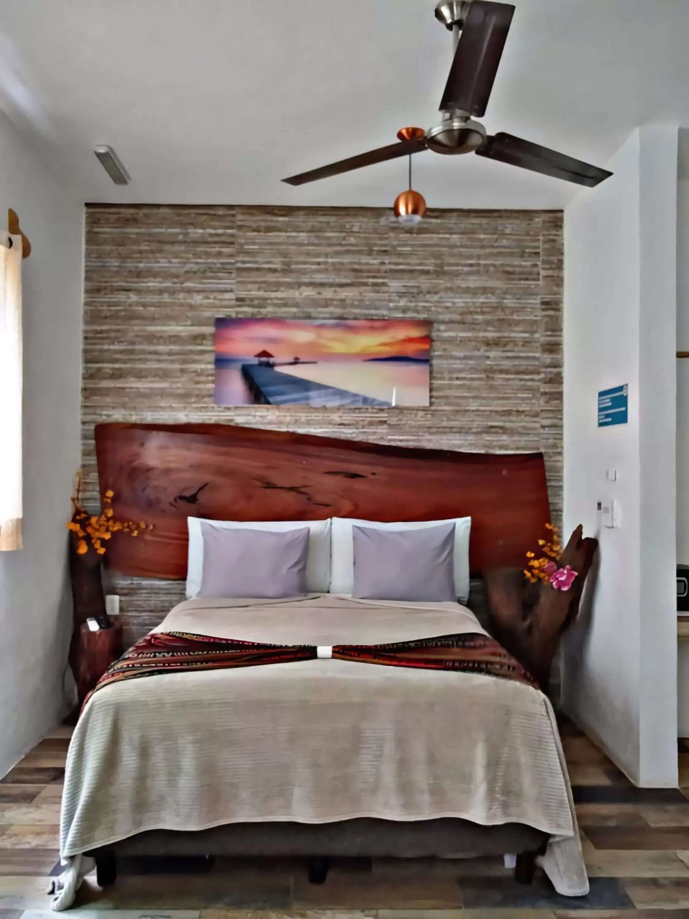Photo of the whole room, Bed in Hotel Pancho Villas Bacalar Vista a Laguna
