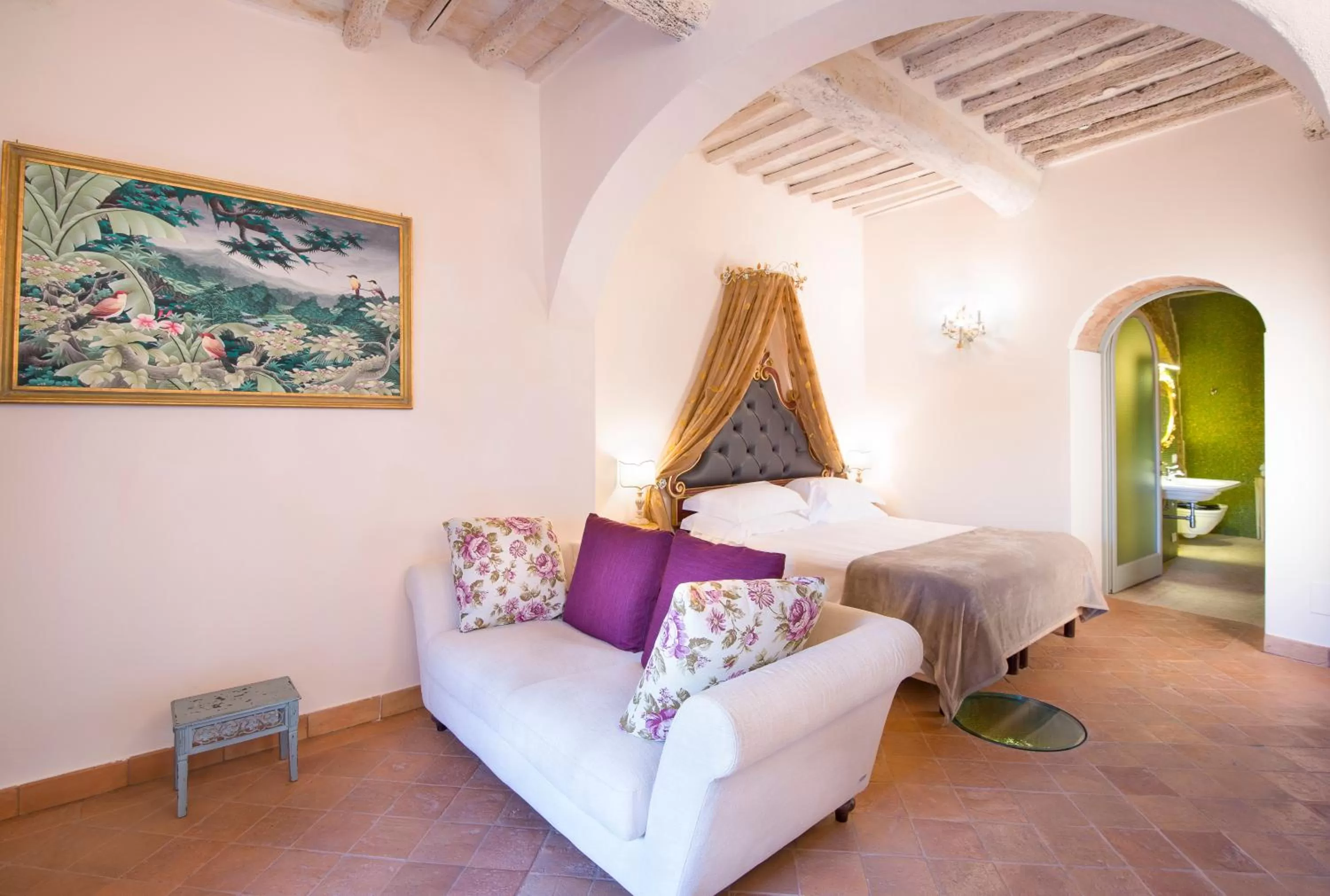 Photo of the whole room, Bed in Palazzo Pacini