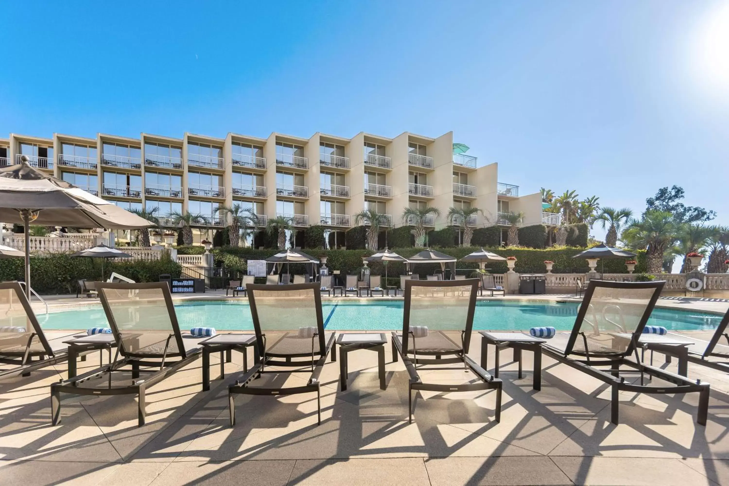 Pool view in Hilton La Jolla Torrey Pines Pool view in Hilton La Jolla Torrey Pines