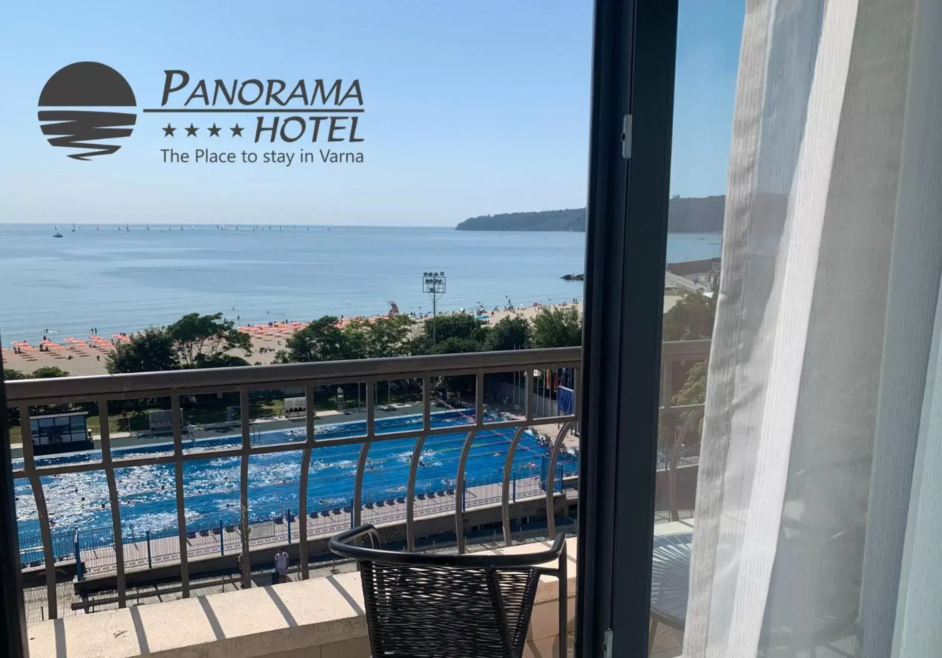 Pool View in Panorama Hotel - Free EV Charging Station