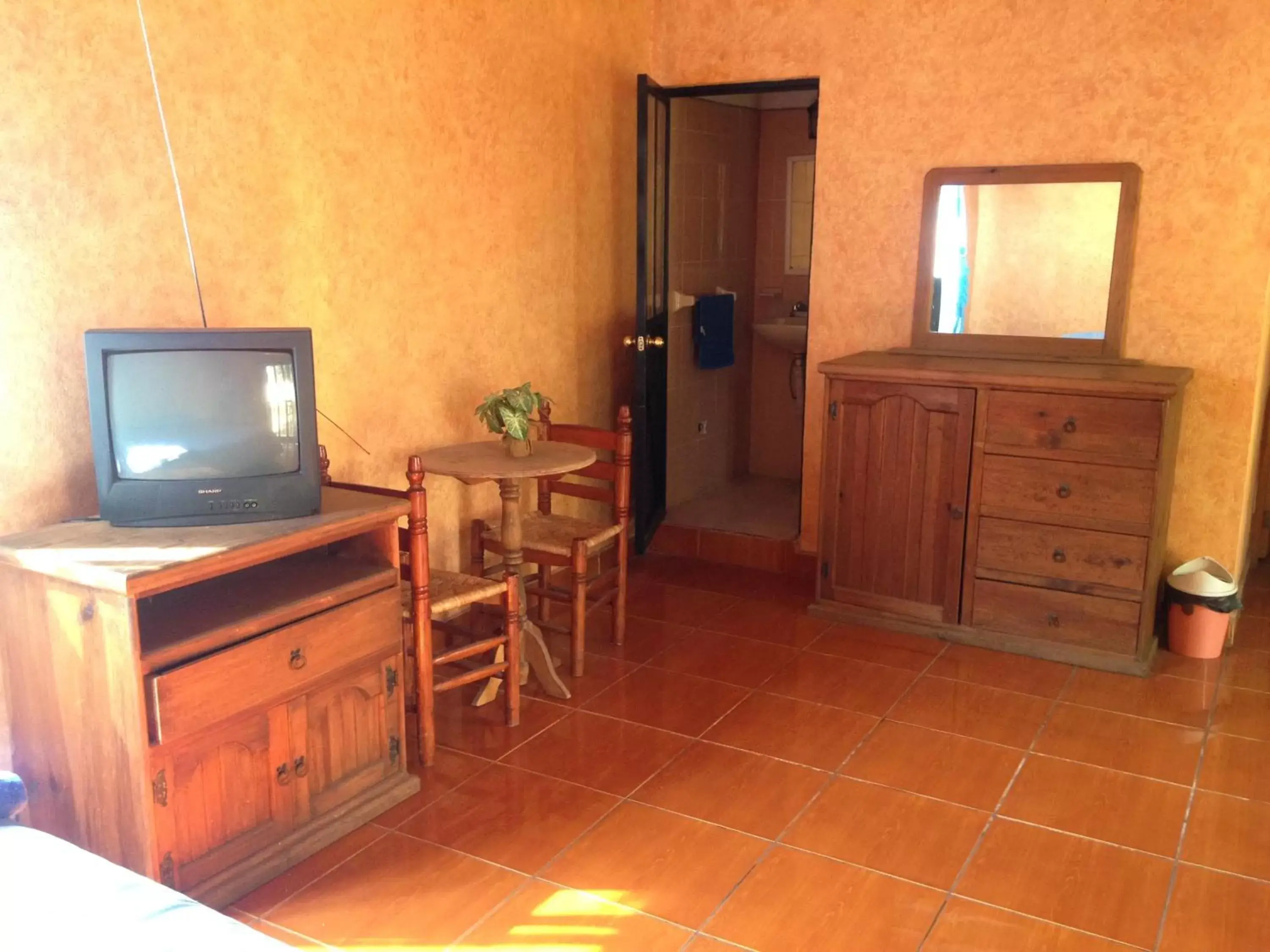 TV/Entertainment Center in Hospedaje Ornelas