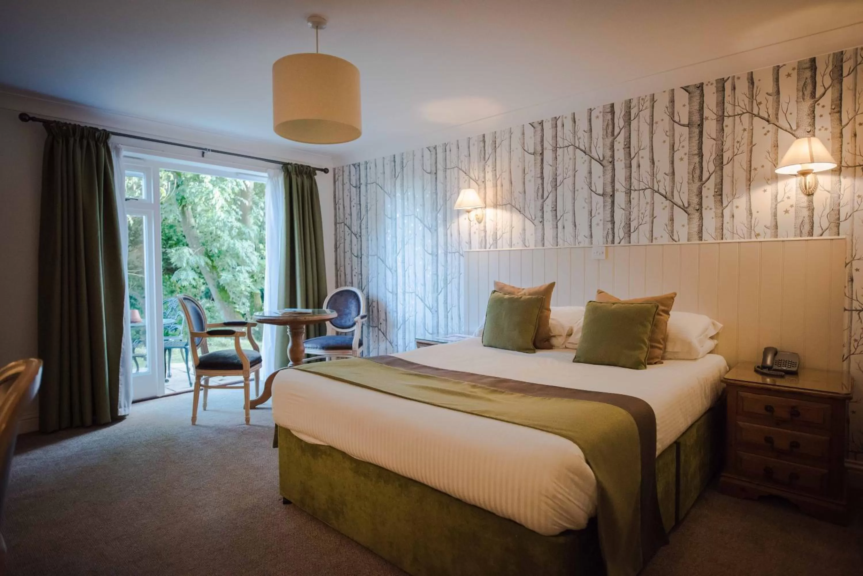 Bed in Flackley Ash Country House Hotel