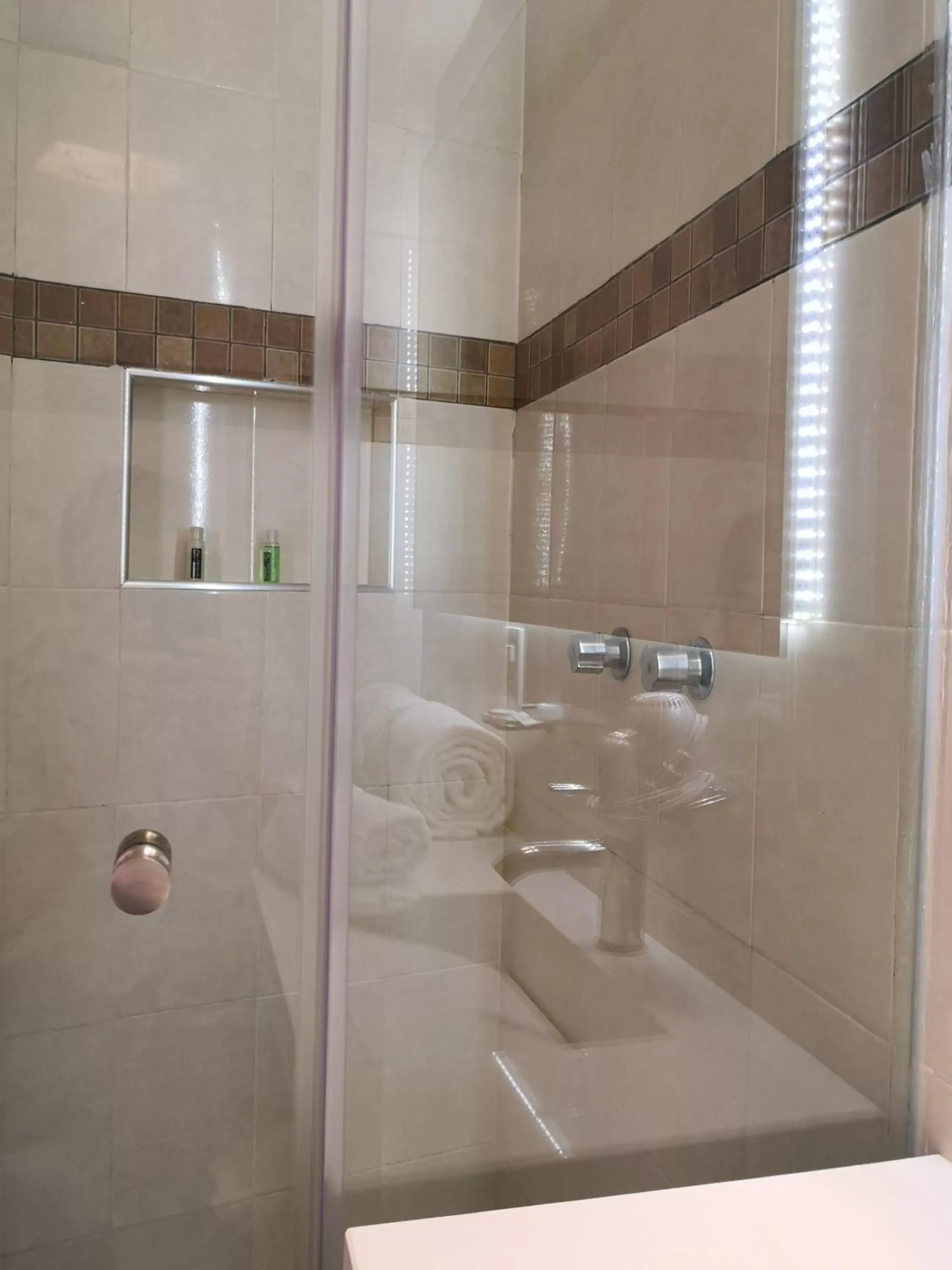 Shower, Bathroom in Metropolis Suites Ejecutivas