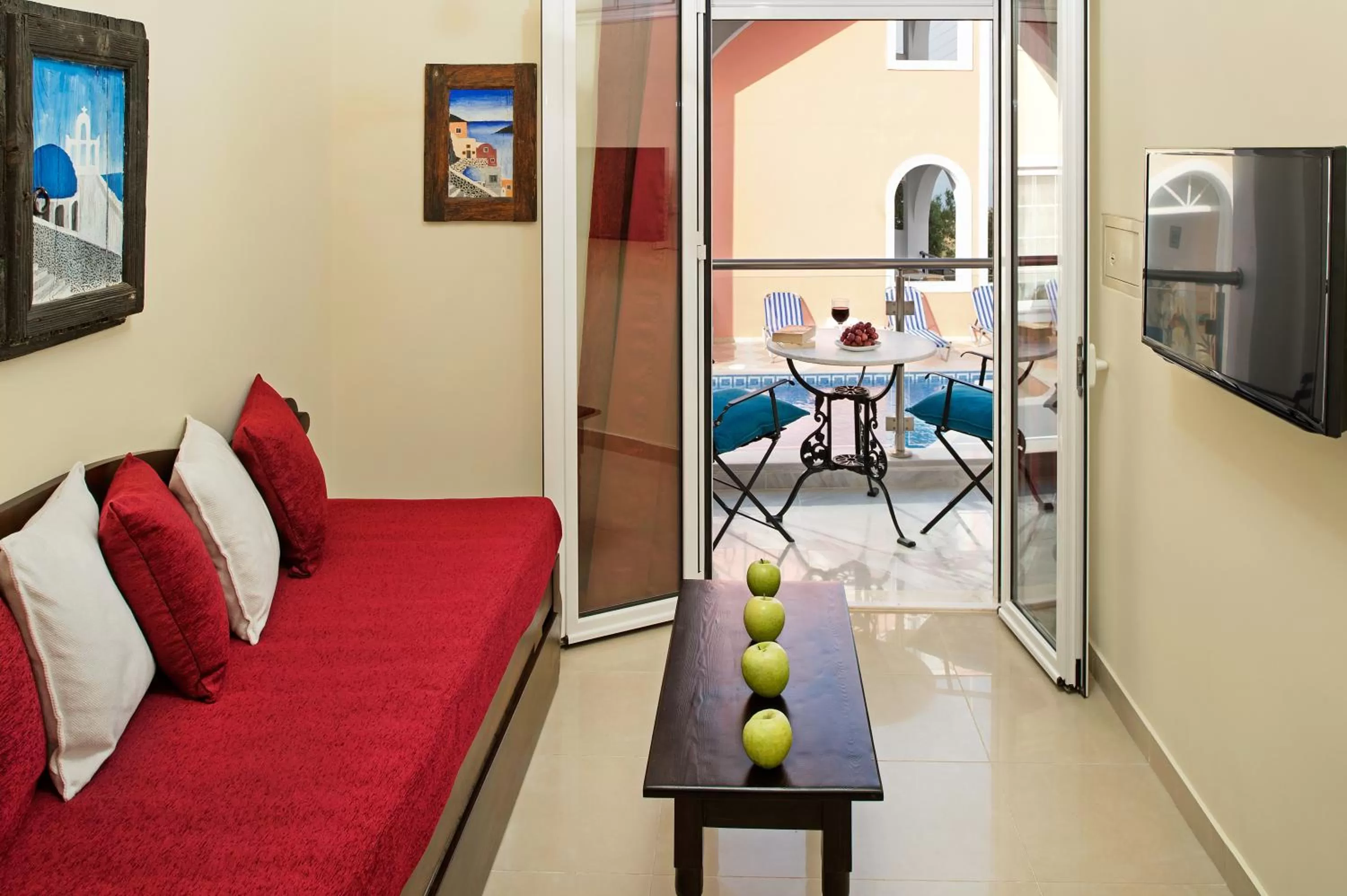 Living room in Galatia Villas