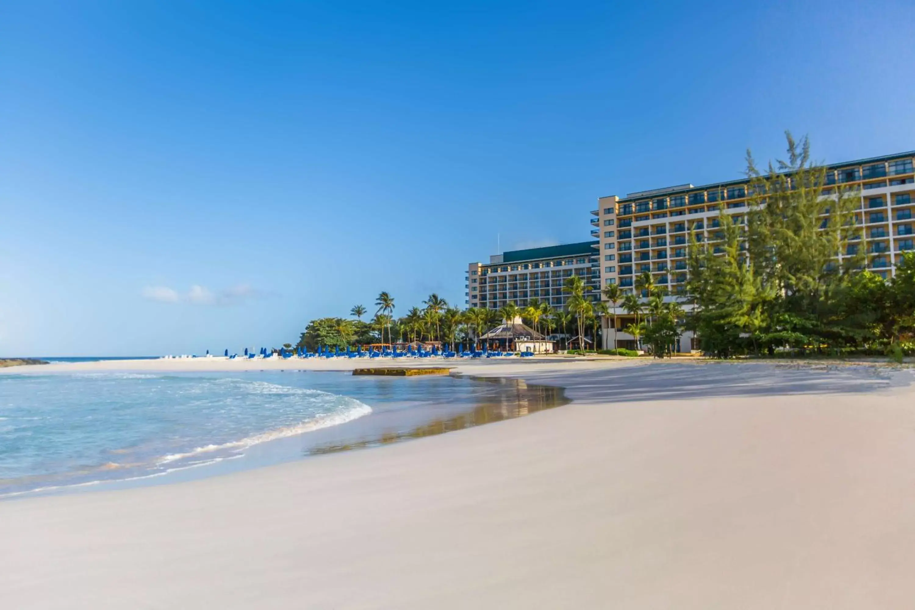 Property building, Beach in Hilton Barbados Resort