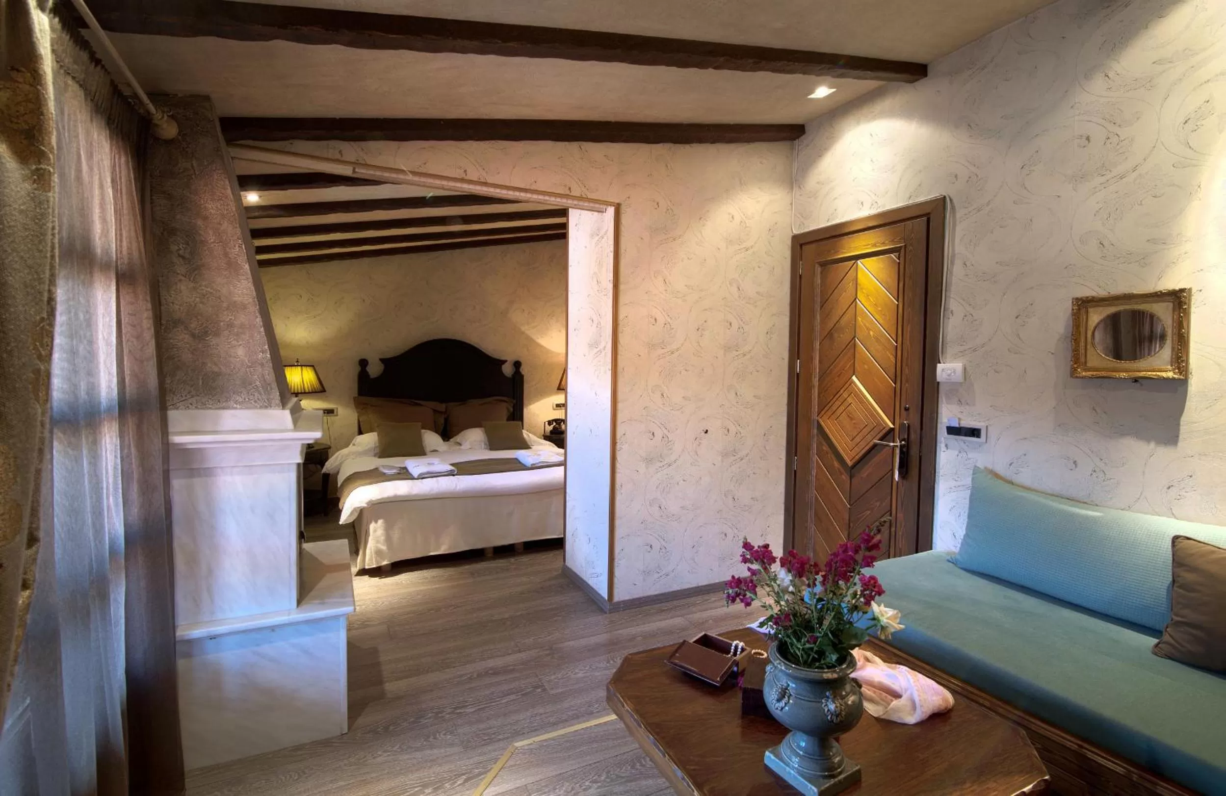 Photo of the whole room, Bed in AROMA DRYOS SPA & ECO Hotel