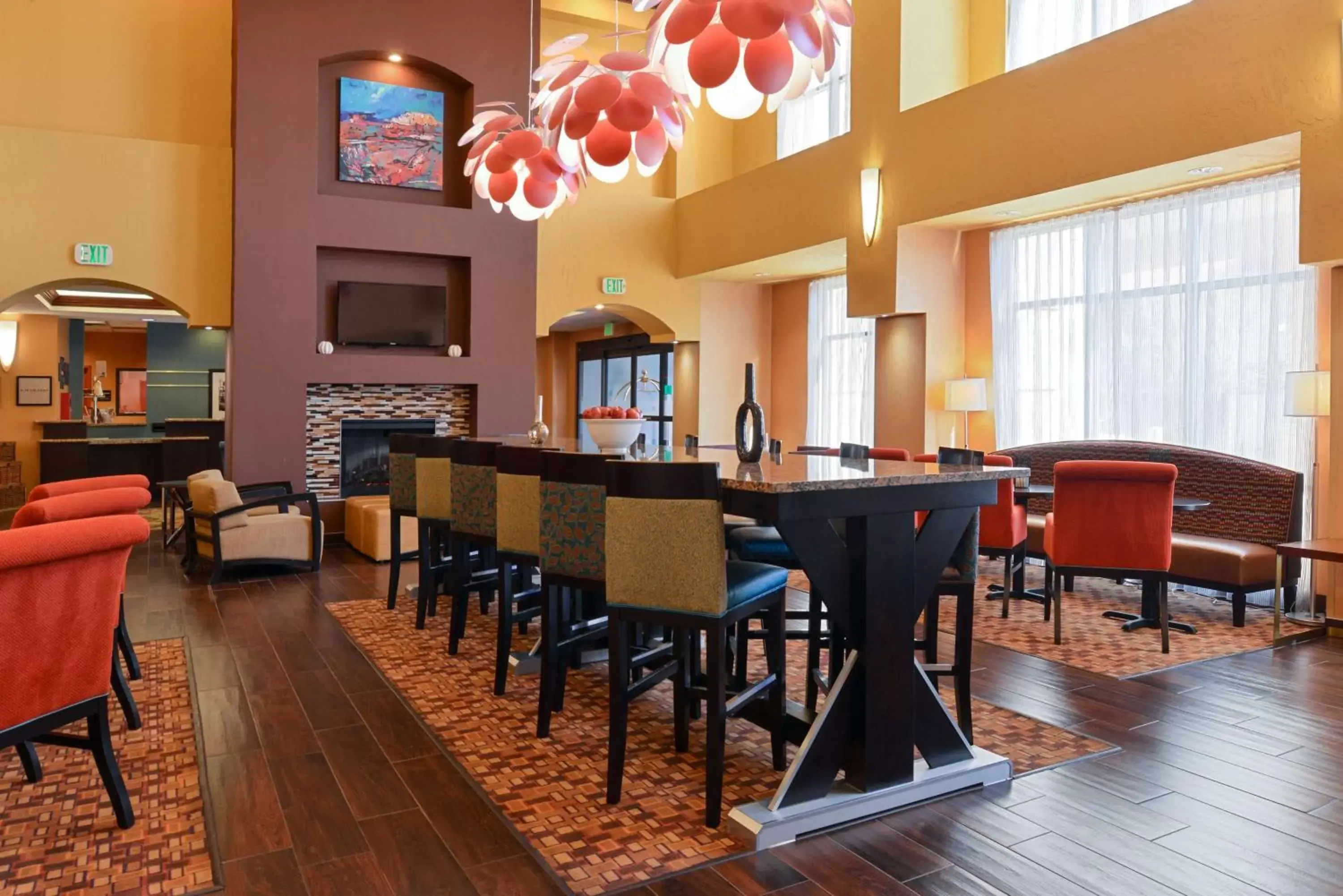 Lobby or reception, Restaurant/Places to Eat in Hampton Inn & Suites Albuquerque-Coors Road