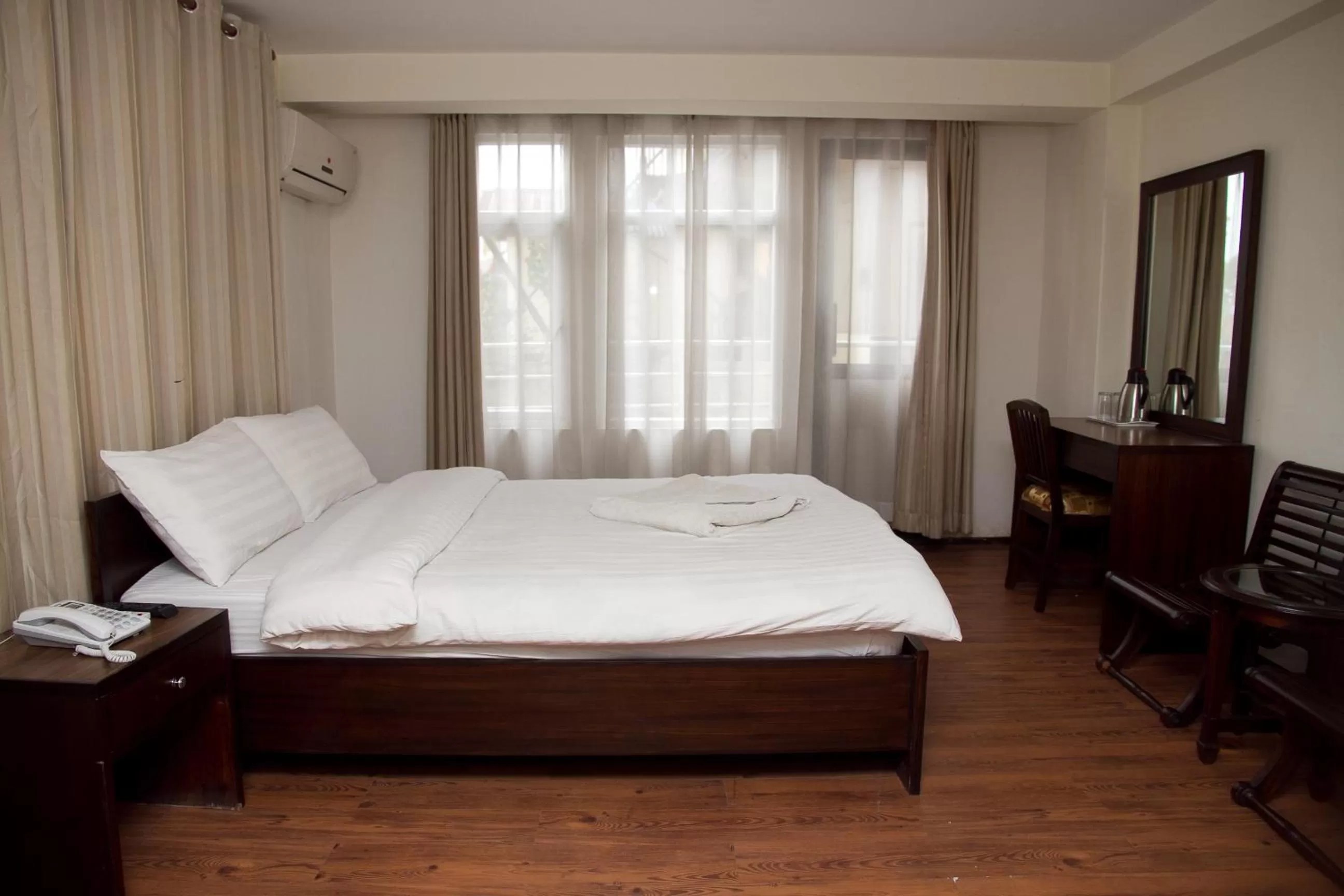 Photo of the whole room, Bed in Hotel Yambu kathmandu