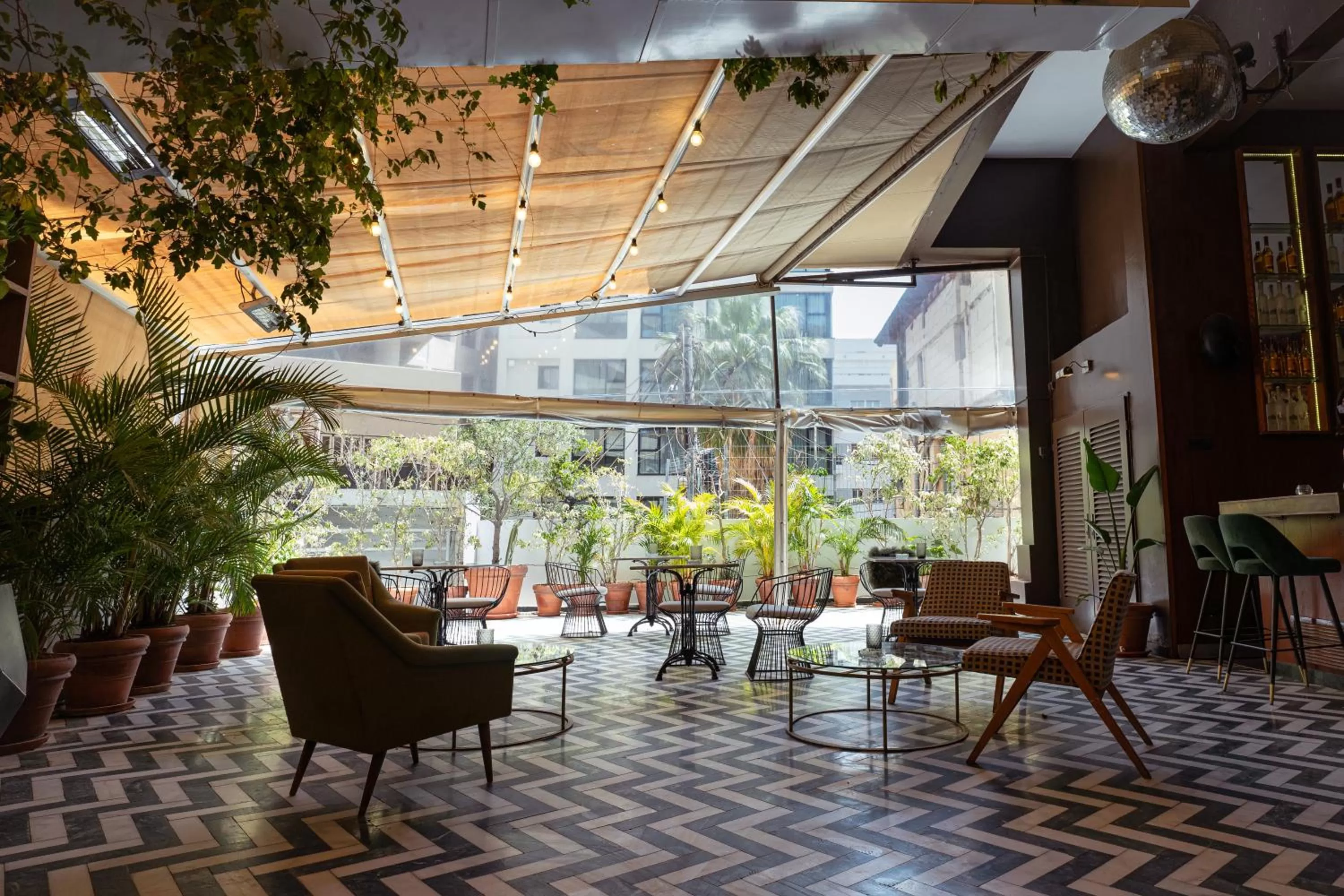 Patio in Brown TLV Urban Hotel a member of Brown Hotels