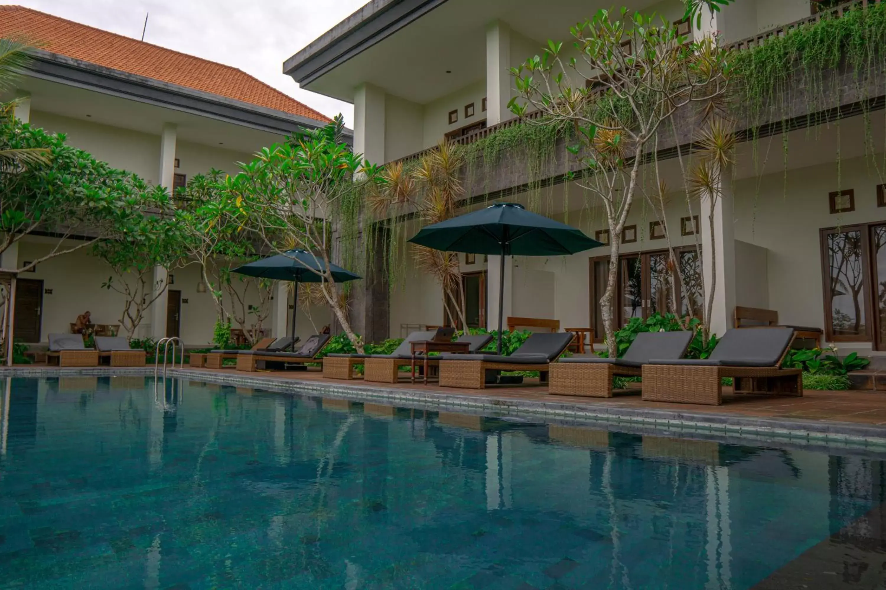 sunbed, Swimming Pool in Artini Bisma Ubud Hotel