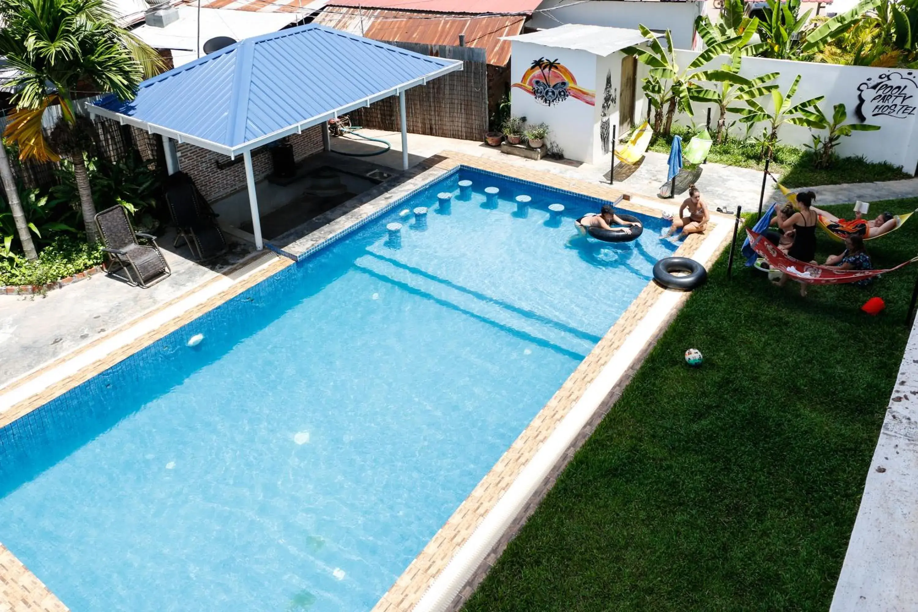 Pool View in Pool Party Hostel