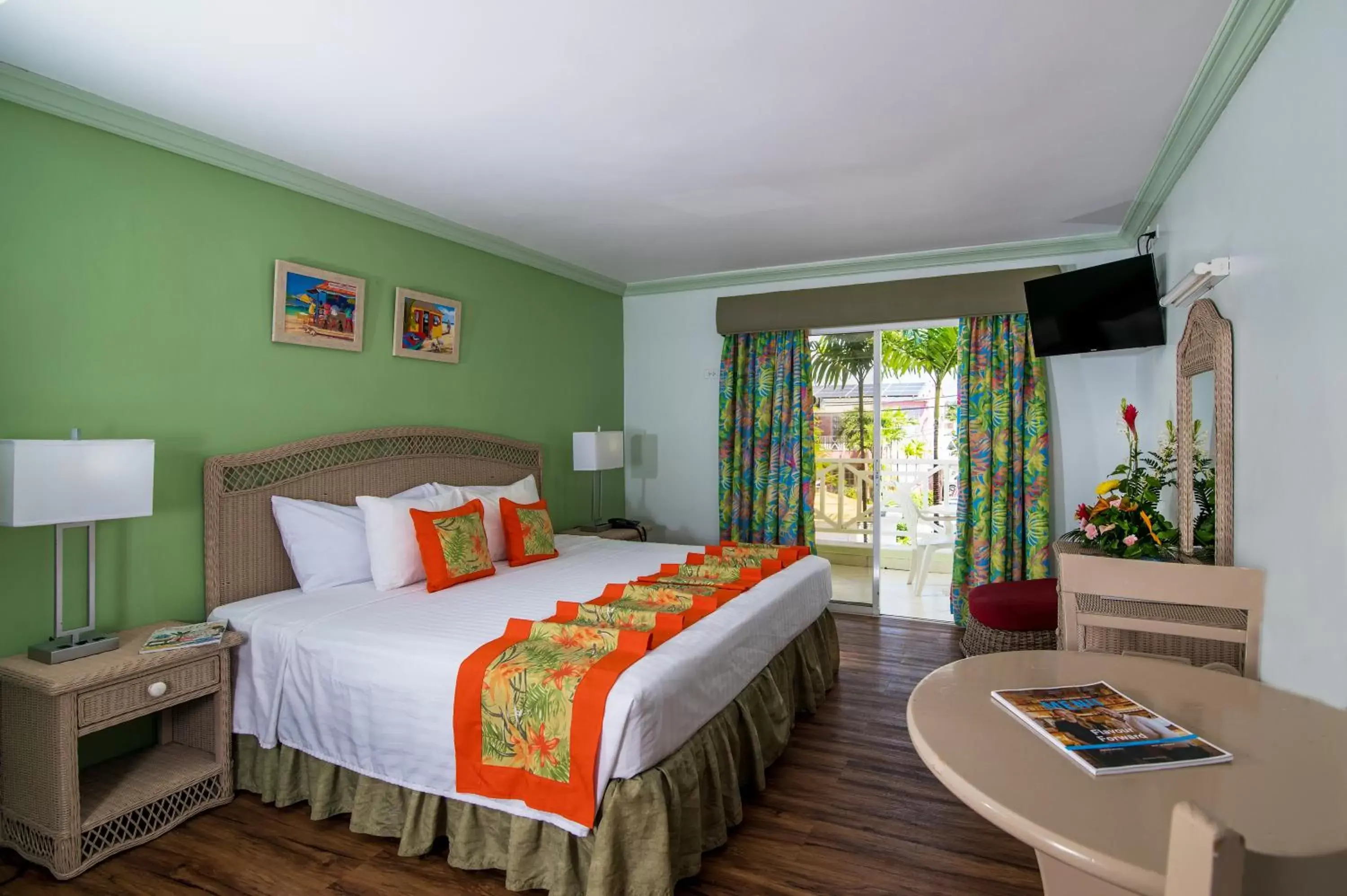 Bed in Dover Beach Hotel