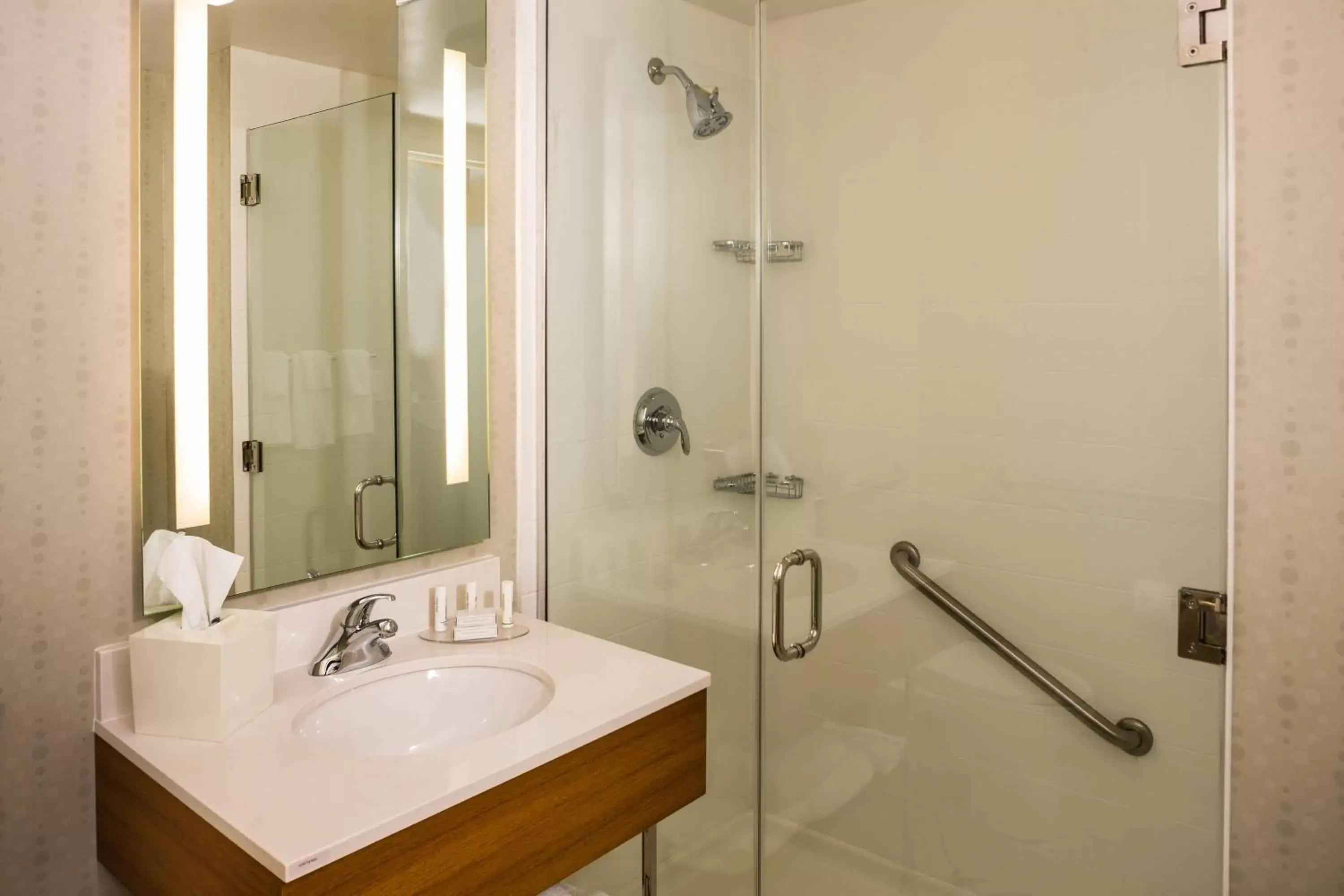Bathroom in SpringHill Suites by Marriott New York LaGuardia Airport