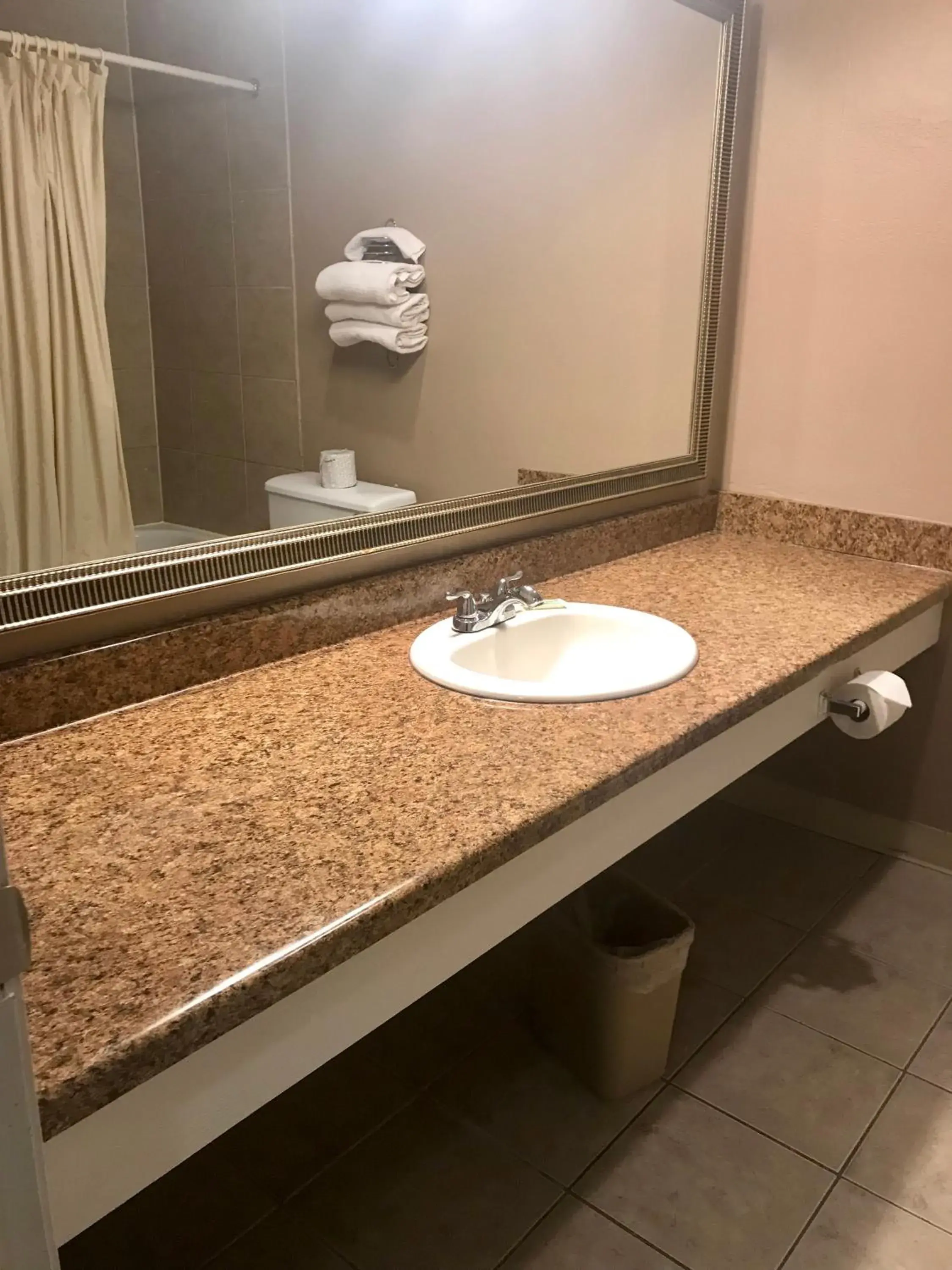 Bathroom in American Inn North Kansas City