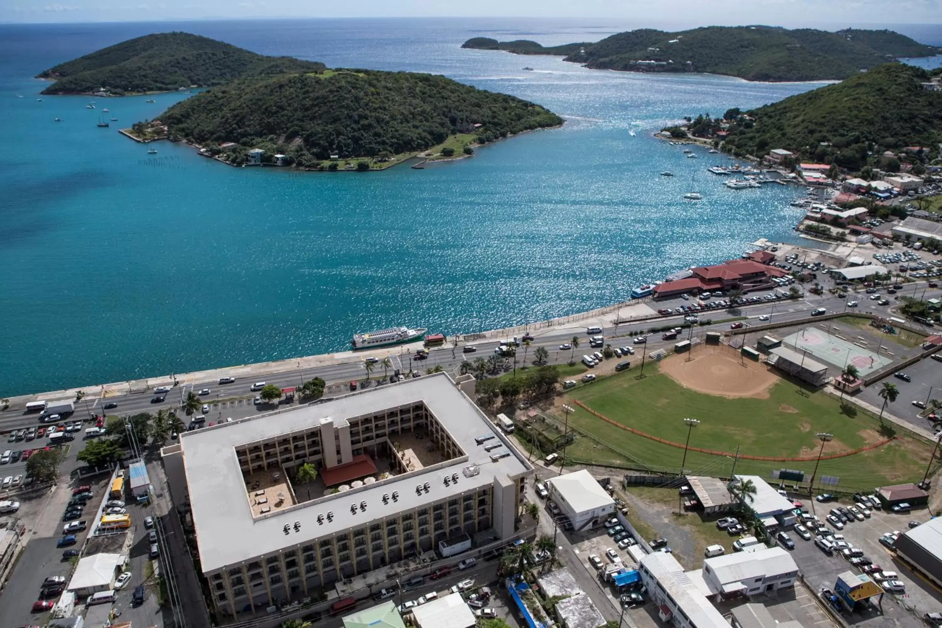 Sea view, Bird's-eye View in Windward Passage Hotel