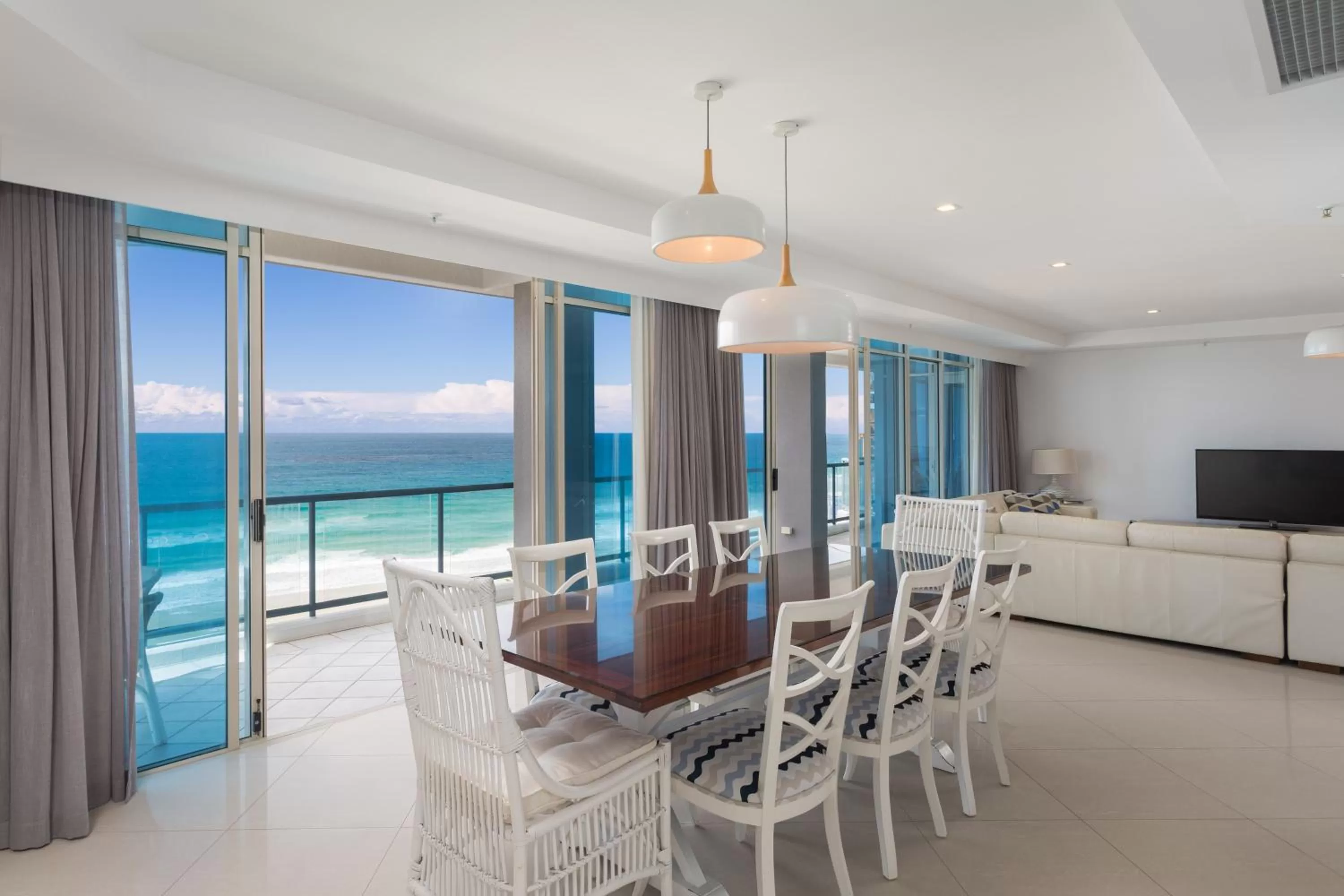Dining area in Oceana On Broadbeach