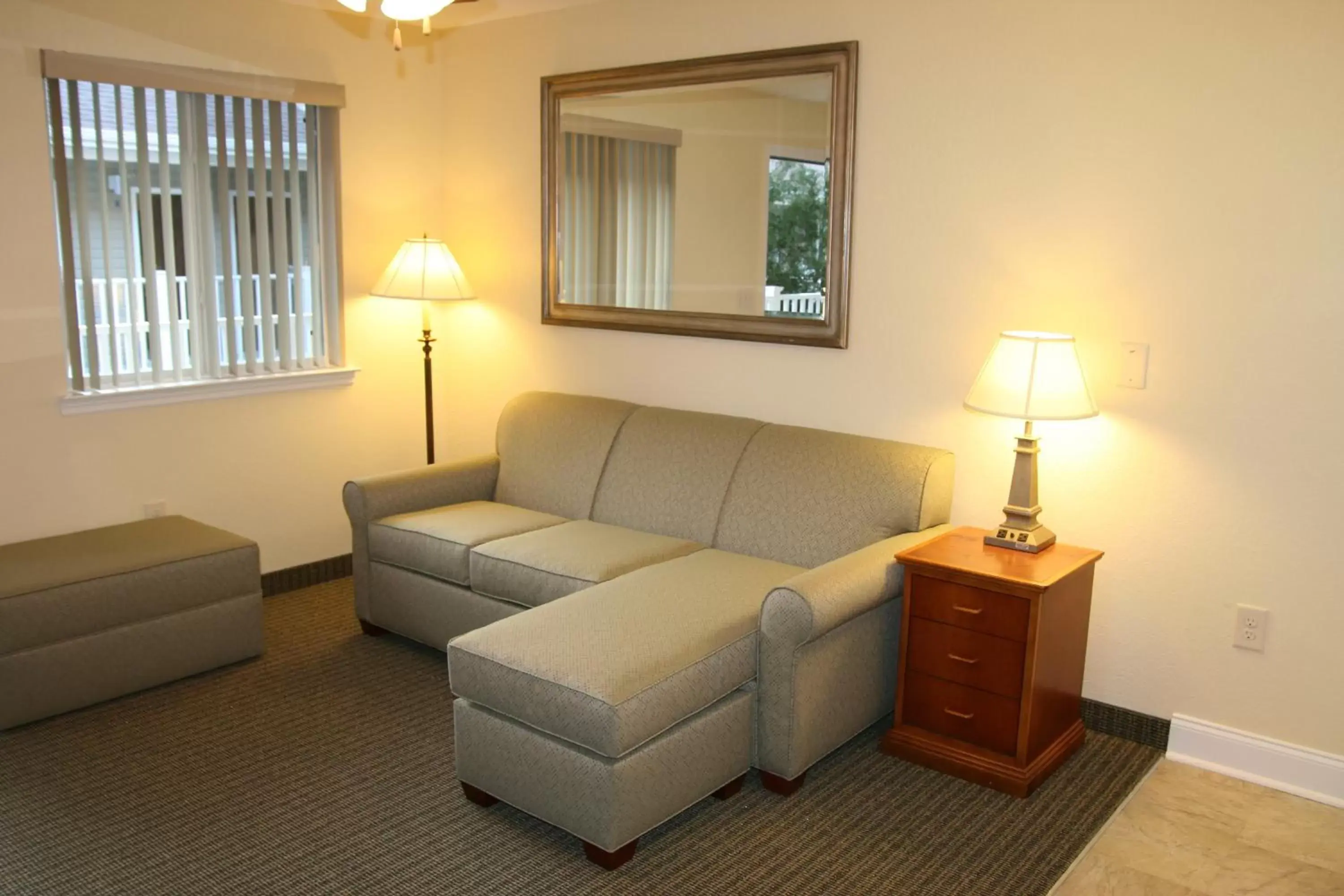 Decorative detail, Seating Area in Affordable Suites of America Augusta