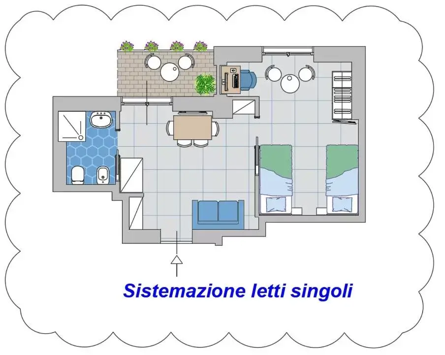 Floor Plan in Poly's House