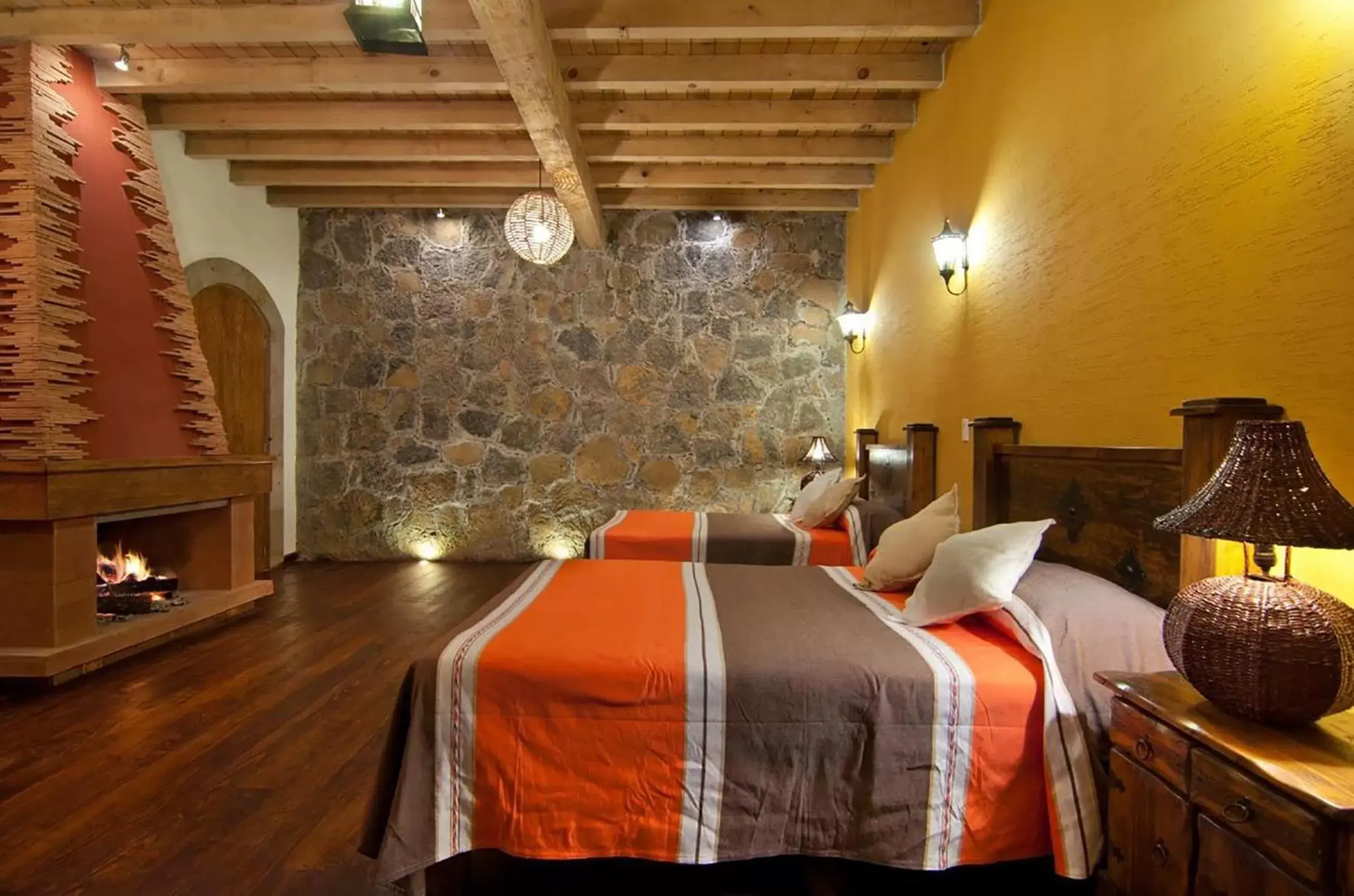 Bed in Mansión del Virrey