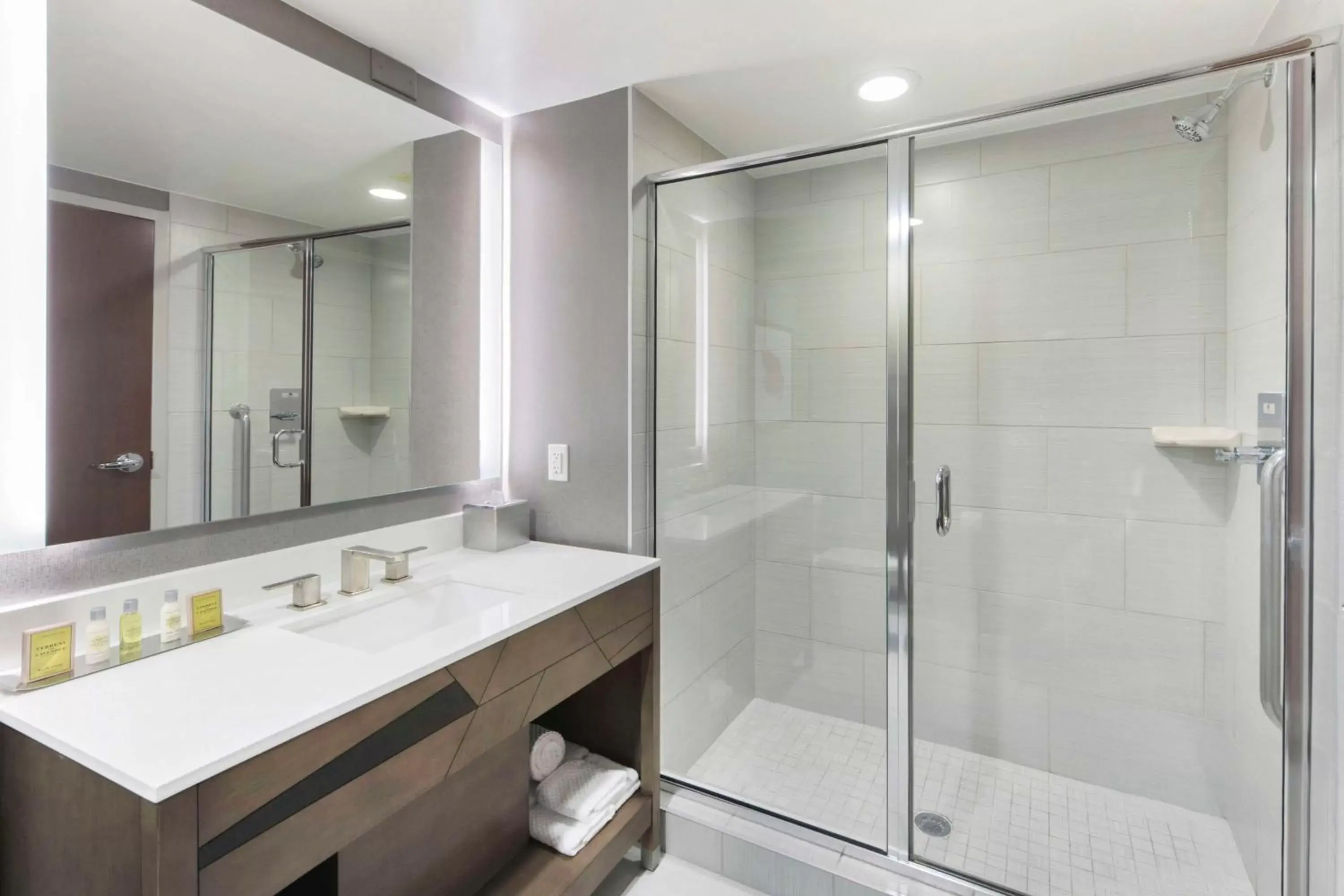 Shower, Bathroom in DoubleTree by Hilton Raleigh-Cary
