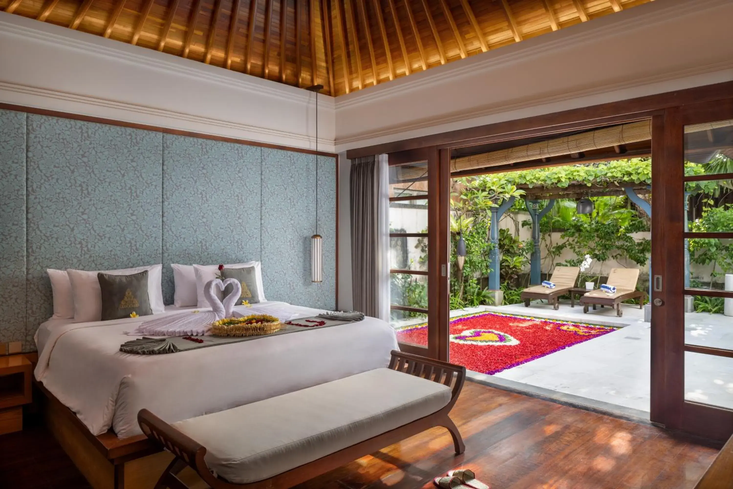 View (from property/room), Bed in The Alantara Sanur