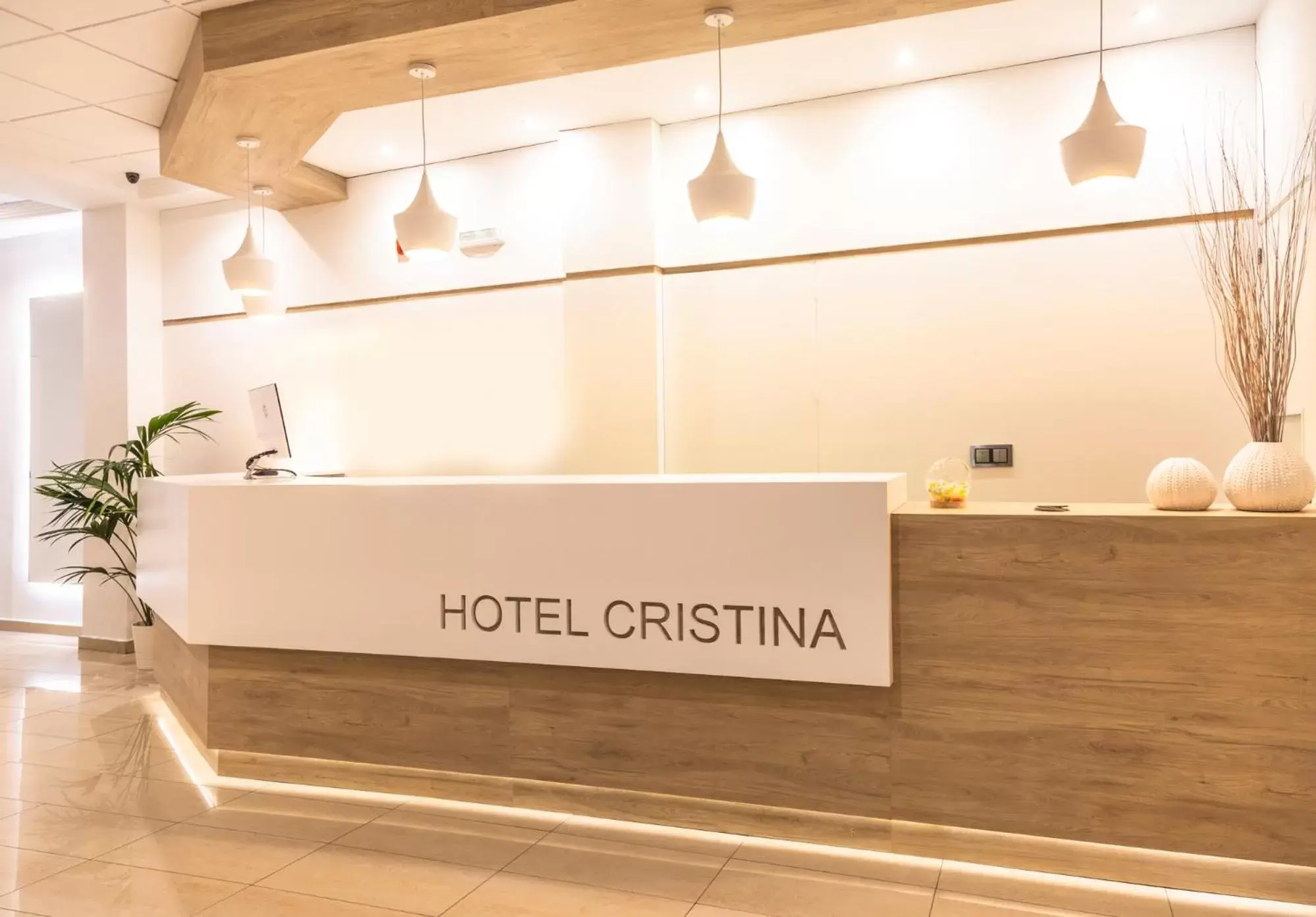 Lobby or reception in Hotel Cristina