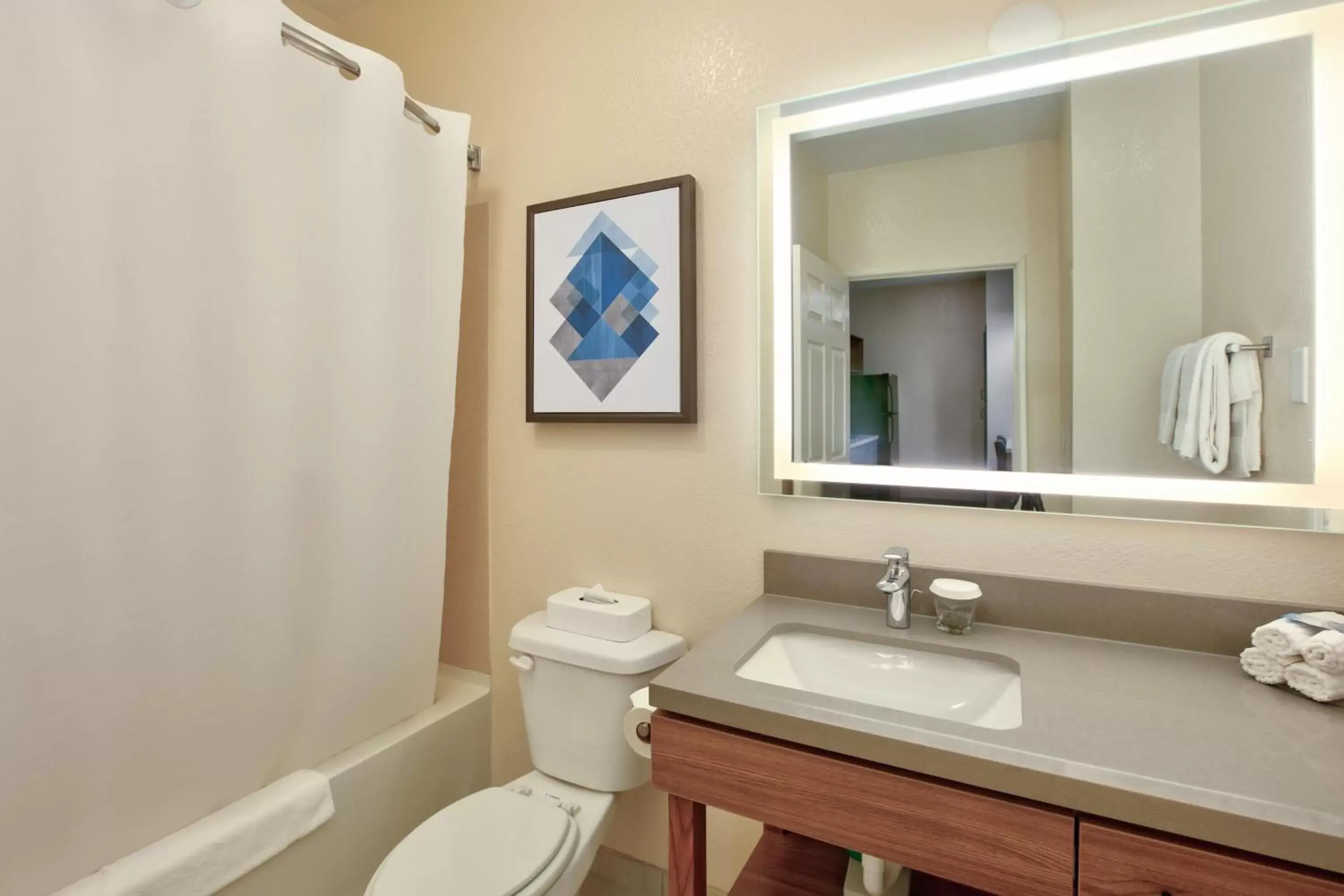 Bathroom in Candlewood Suites Idaho Falls, an IHG Hotel