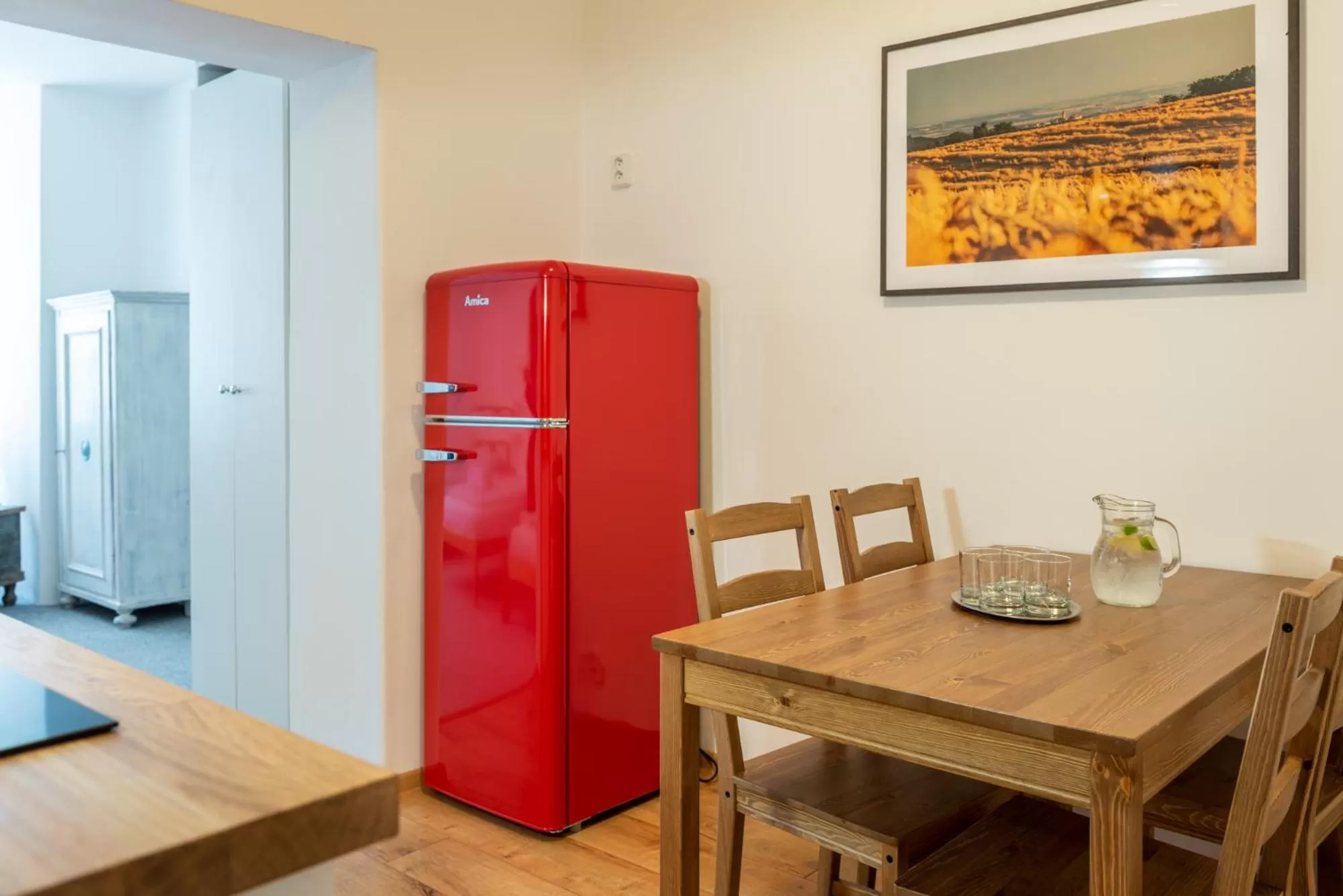 Kitchen or kitchenette in Dobrý Kanec - Hostinec