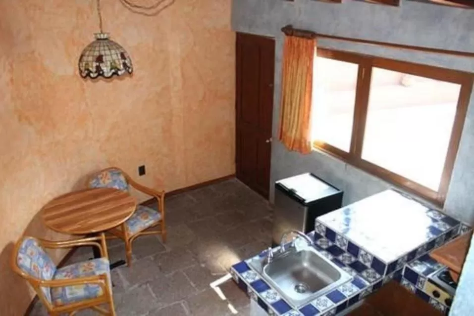 Kitchen or kitchenette in Hotel La Plaza de Tequisquiapan