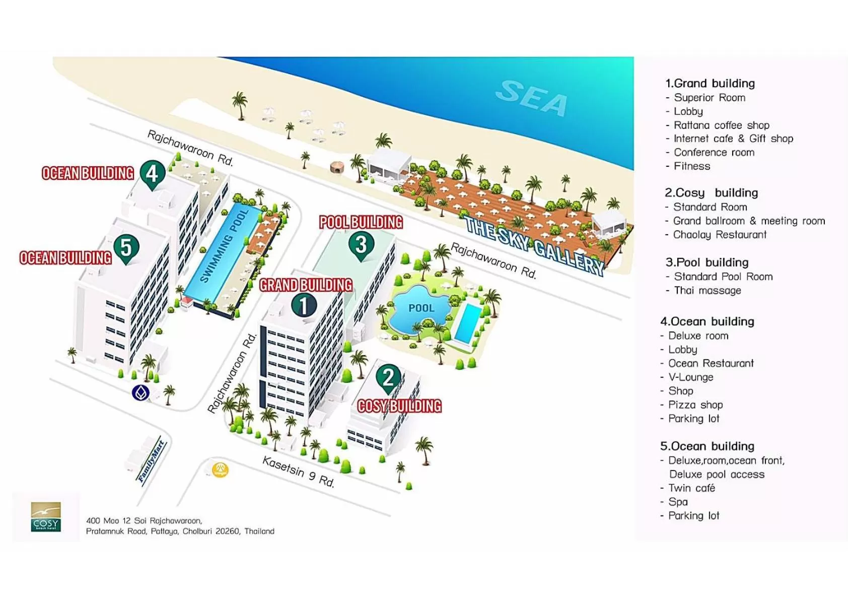 Bird's eye view in Cosy Beach Hotel - SHA Extra Plus